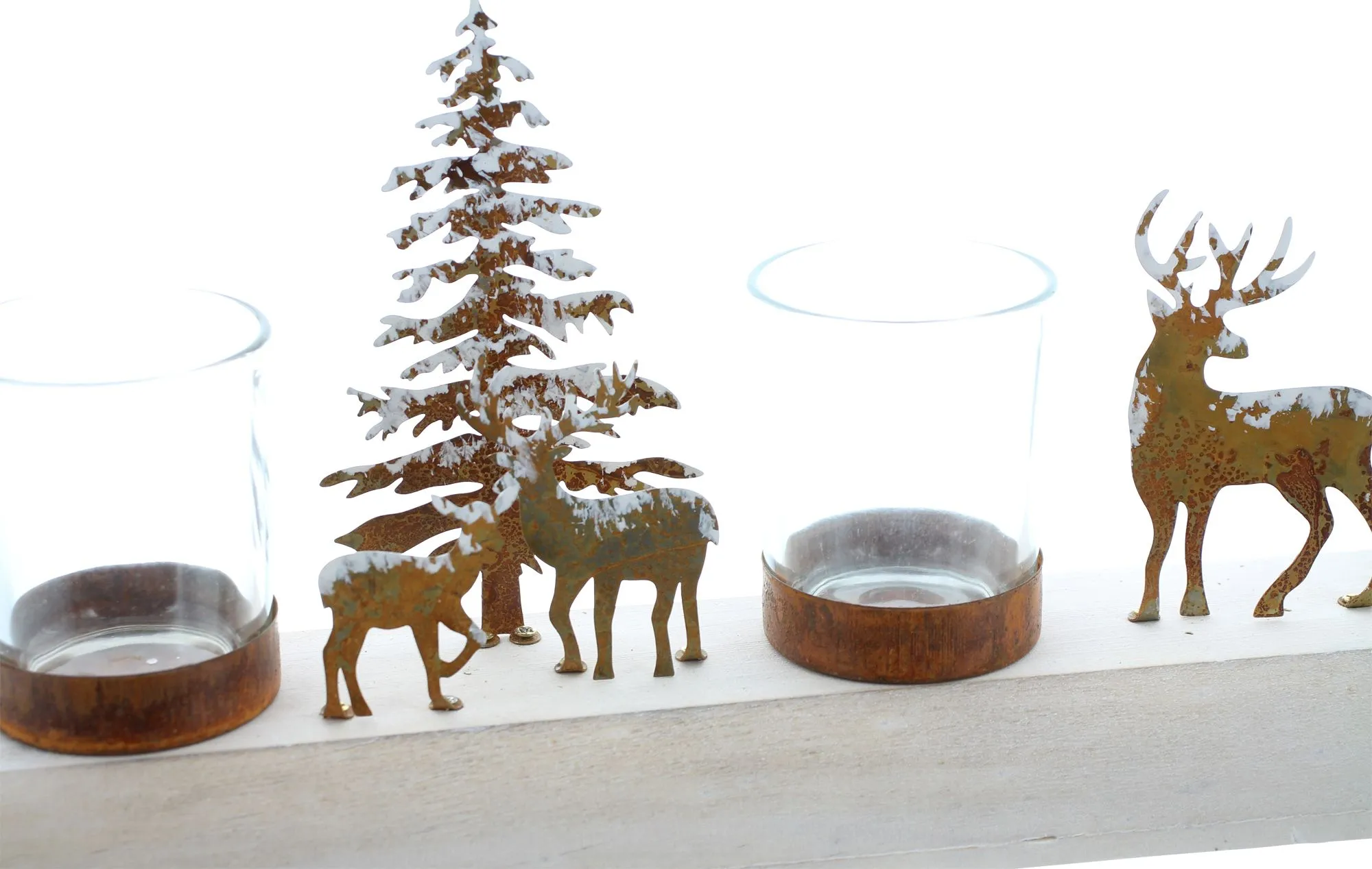 Lichterboard "Winterlandschaft"  im Frank Flechtwaren Online Shop für Adventskränze kaufen