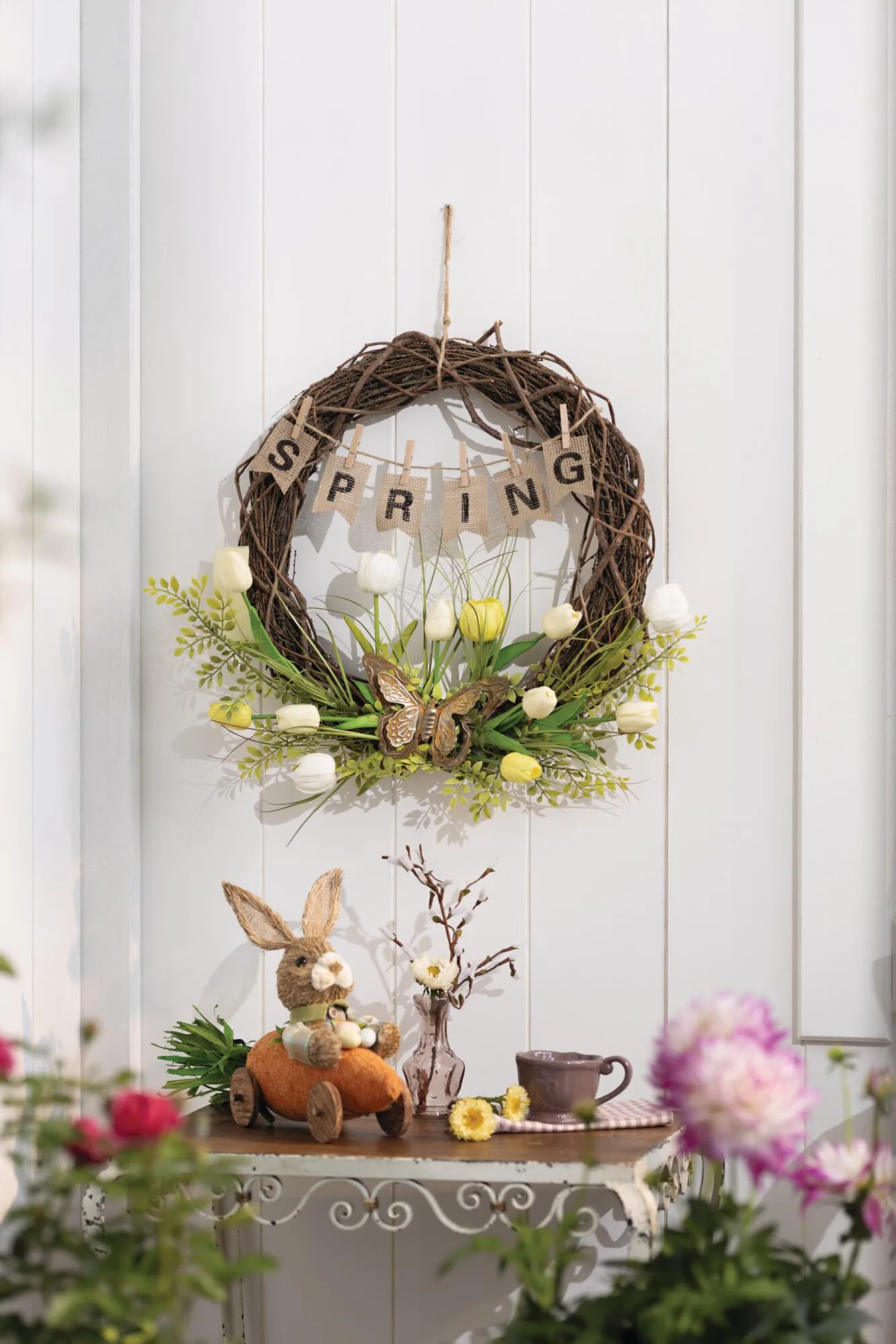 Kranz "Spring"  im Frank Flechtwaren Online Shop für Landhaus-Flair kaufen