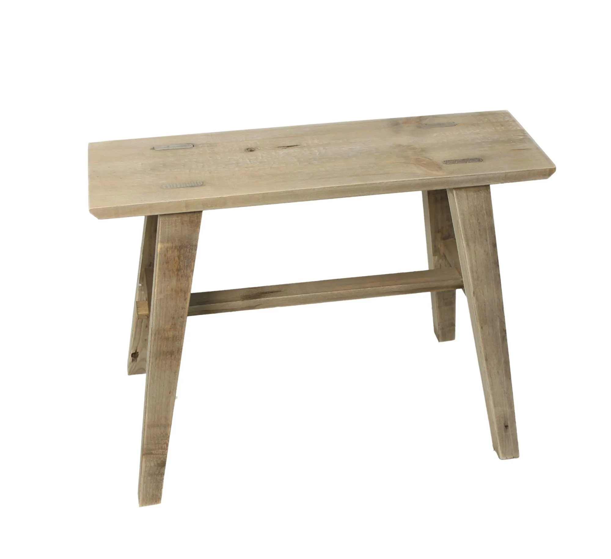 Holzbänkchen "Used-Look", hoch  im Frank Flechtwaren Online Shop für Chalet kaufen