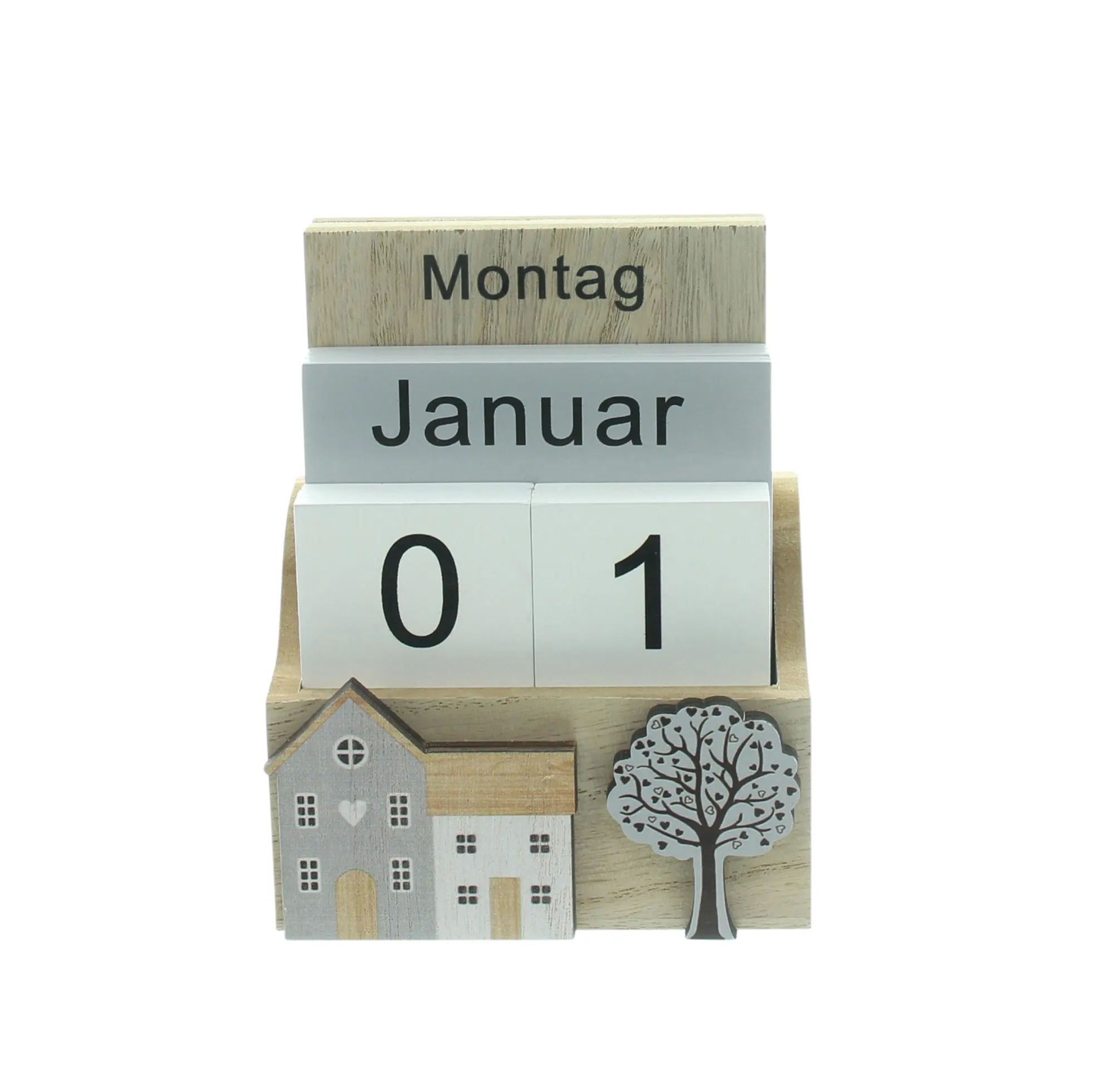 Tischkalender "Home"  im Frank Flechtwaren Online Shop für Dekohäuser kaufen