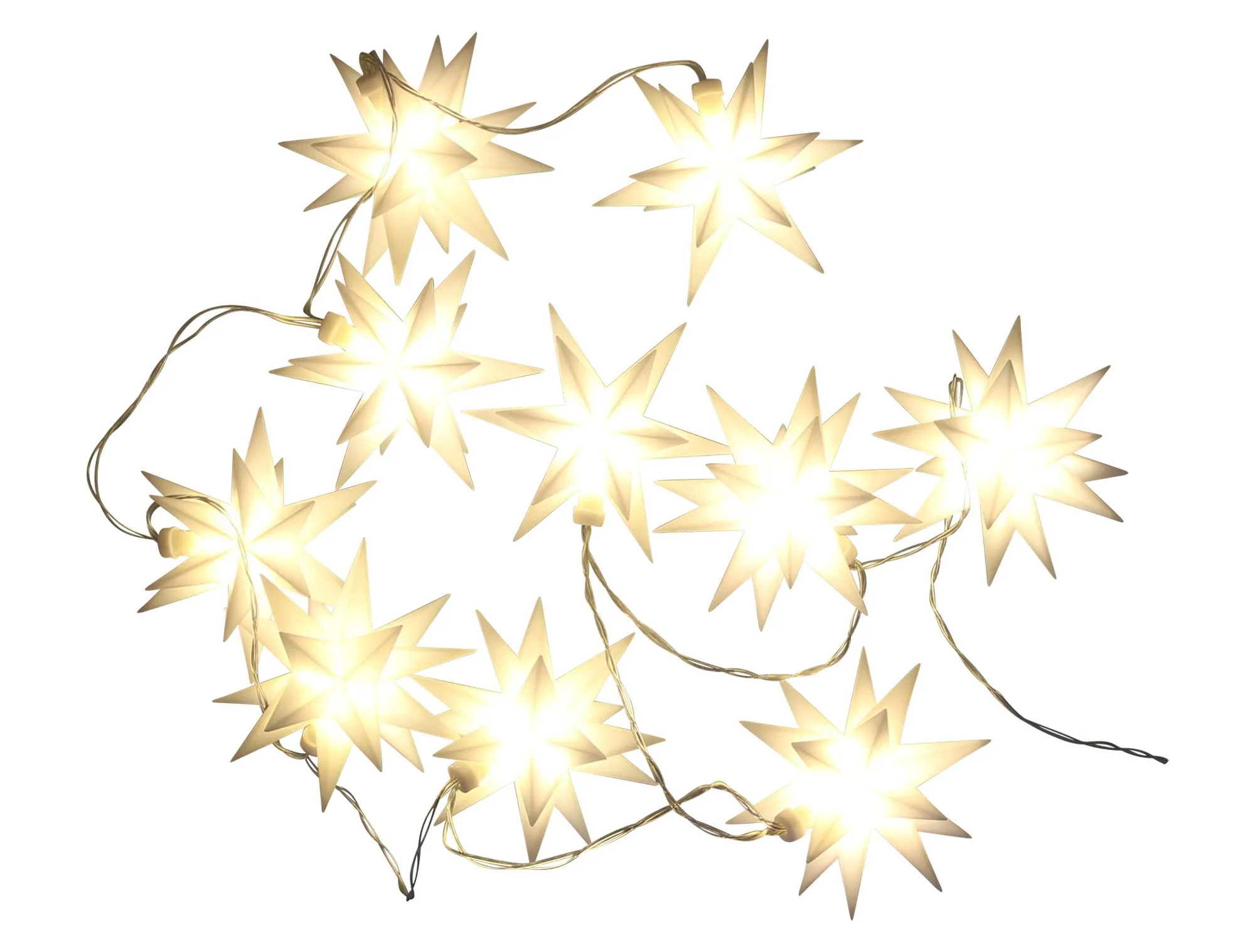 LED-Lichterkette "3D-Sterne"  im Frank Flechtwaren Online Shop für Christbaumbeleuchtung kaufen
