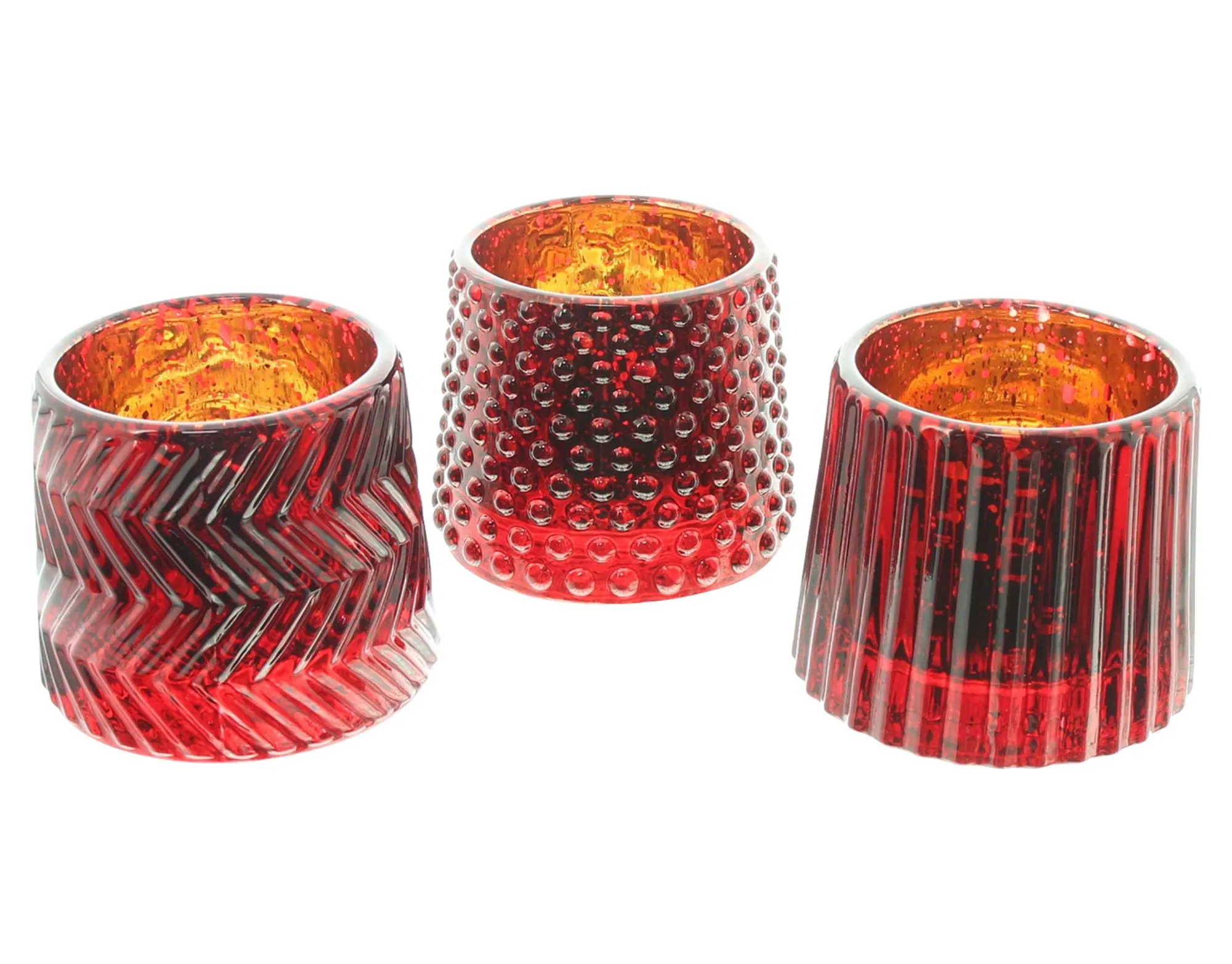 Teelichthalter "Struktur", 3er Set  im Frank Flechtwaren Online Shop kaufen