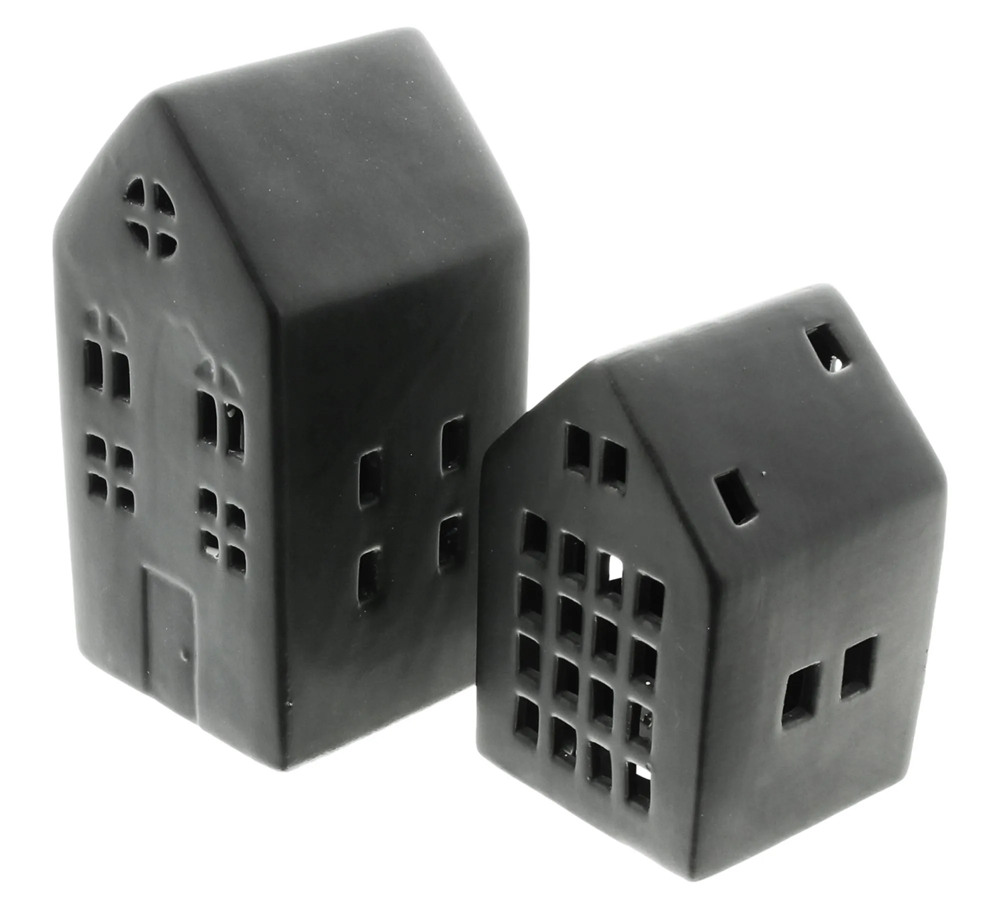LED-Haus "Black", 2er Set  im Frank Flechtwaren Online Shop kaufen