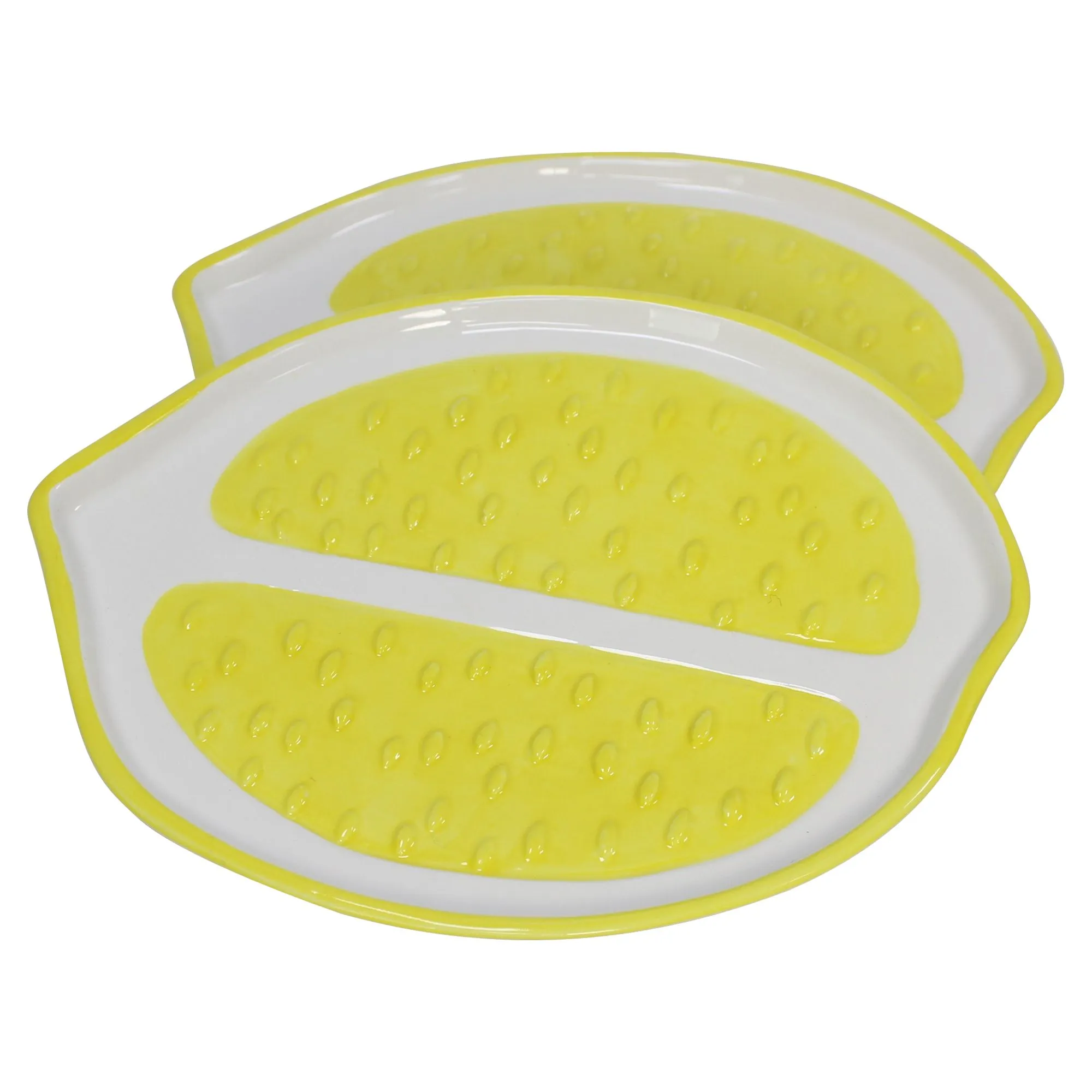Teller "Summer Feeling", 2er Set  im Frank Flechtwaren Online Shop für Lemon Sorbet kaufen