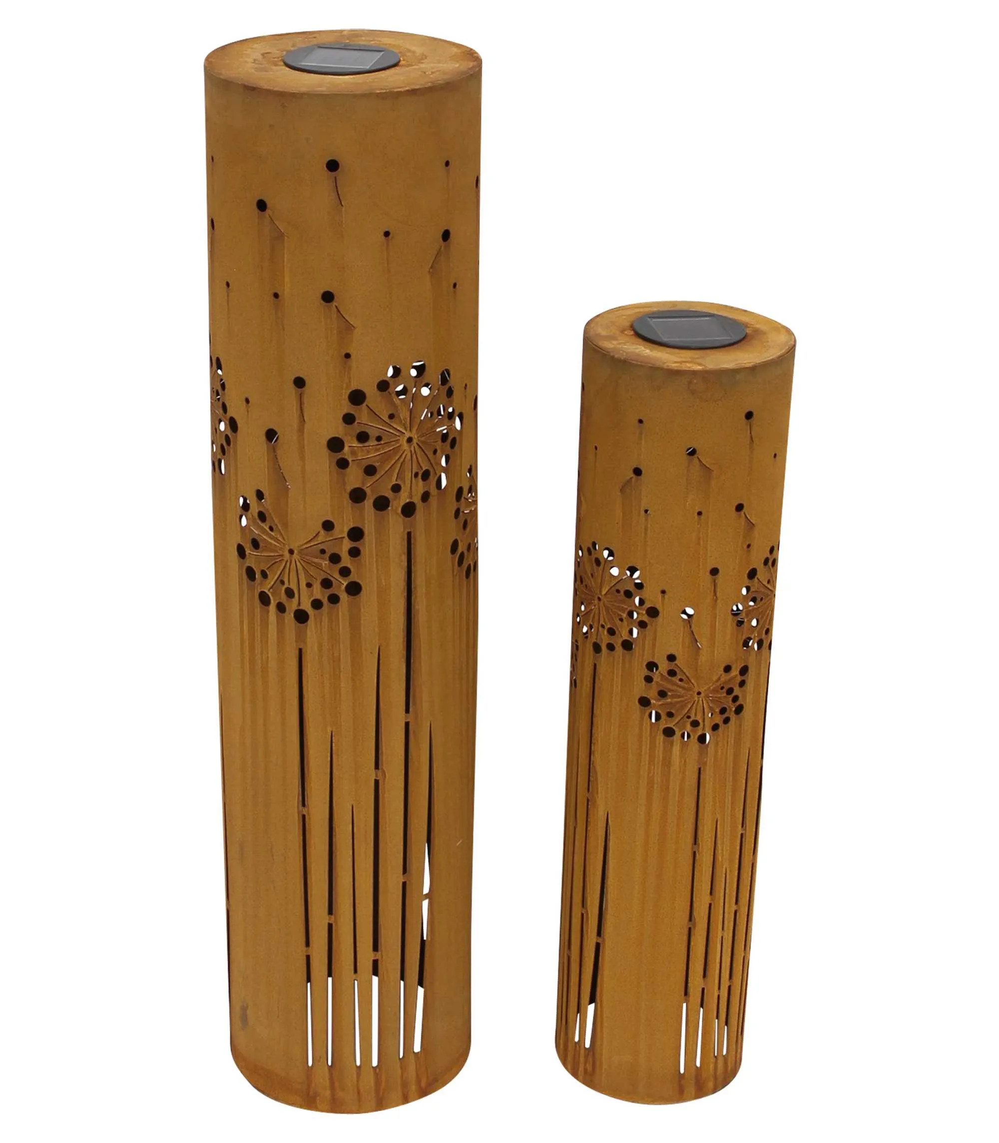 LED-Solarsäule "Pusteblume", 2er Set  im Frank Flechtwaren Online Shop für Bunter Ostergarten kaufen