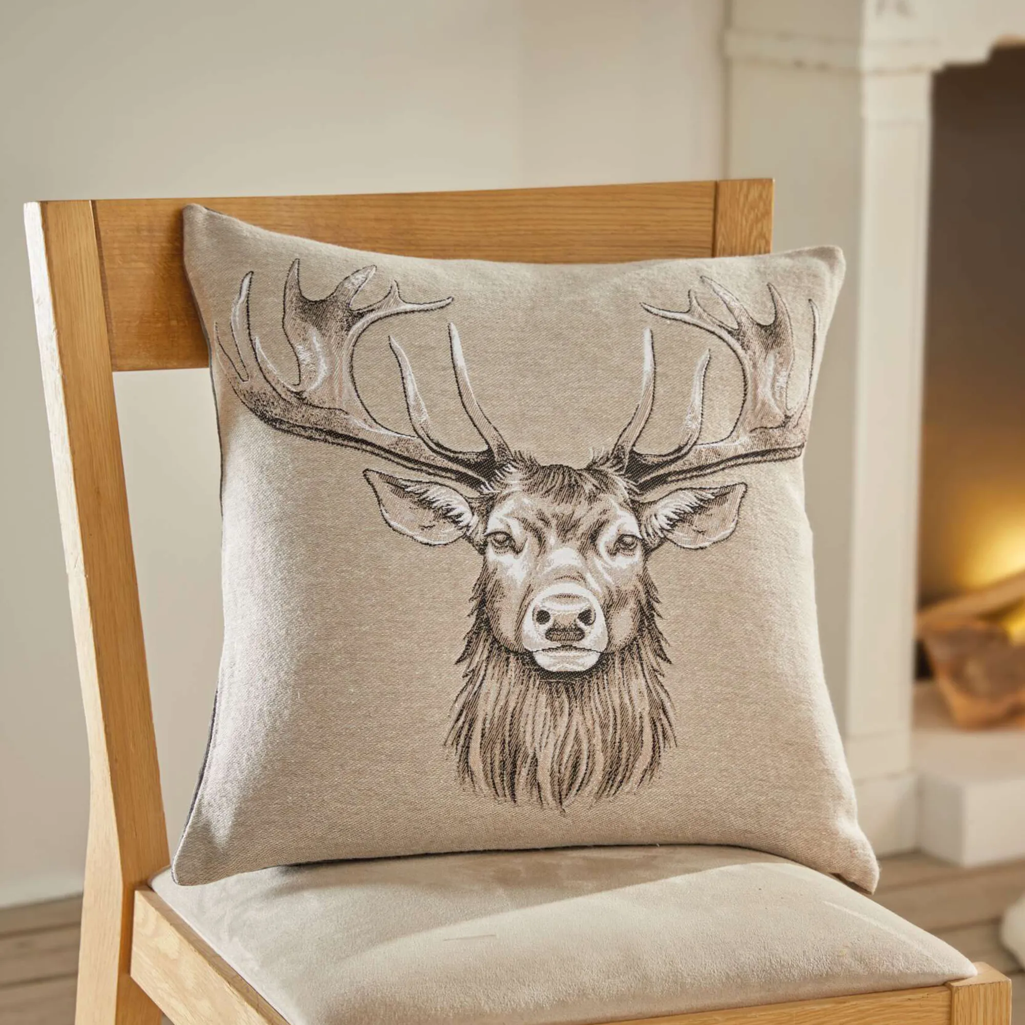 Kissenhülle "Cozy Deer"  im Frank Flechtwaren Online Shop kaufen