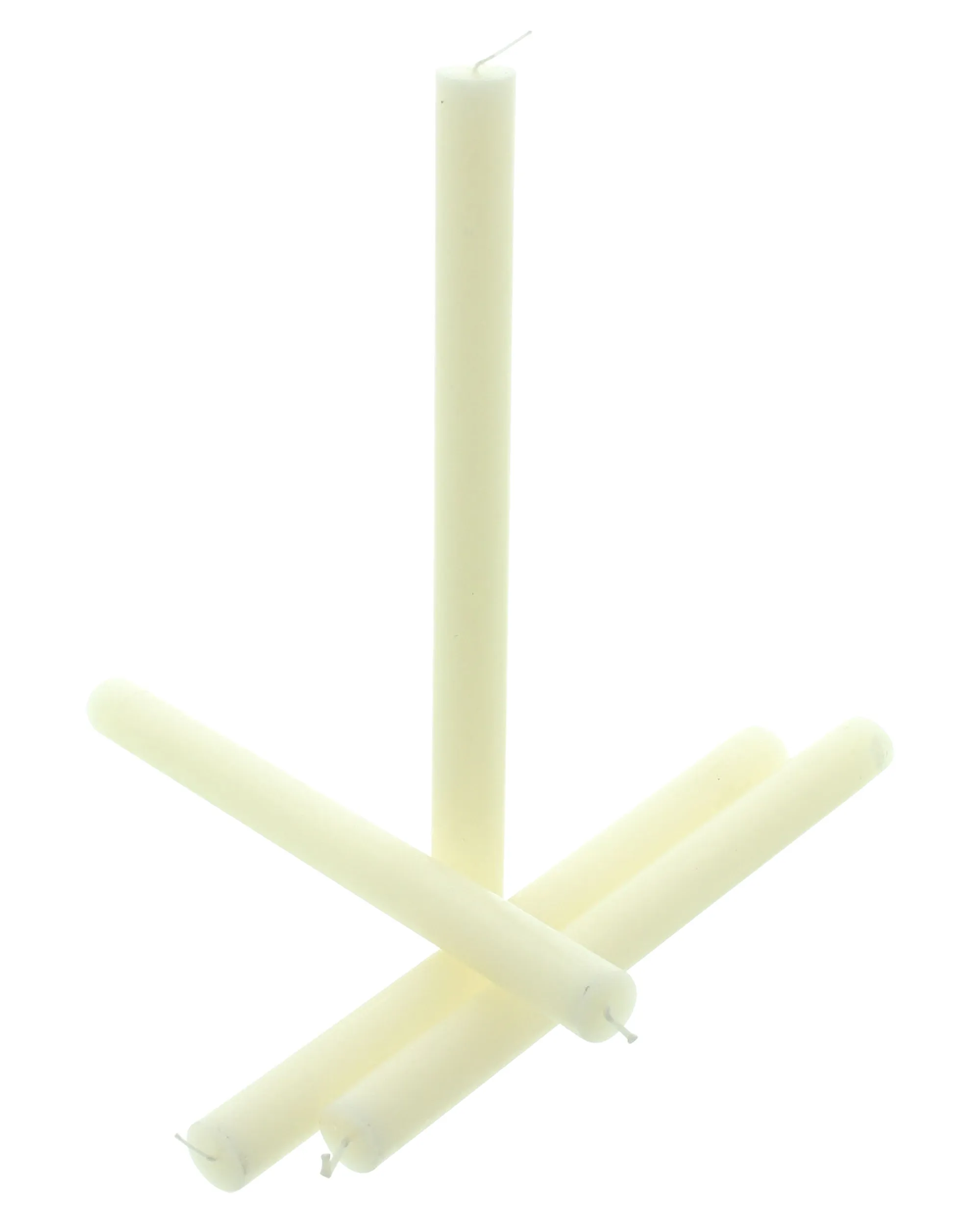 Stabkerze "Ivory", 4er Set  im Frank Flechtwaren Online Shop für Zubehör für Adventskränze kaufen