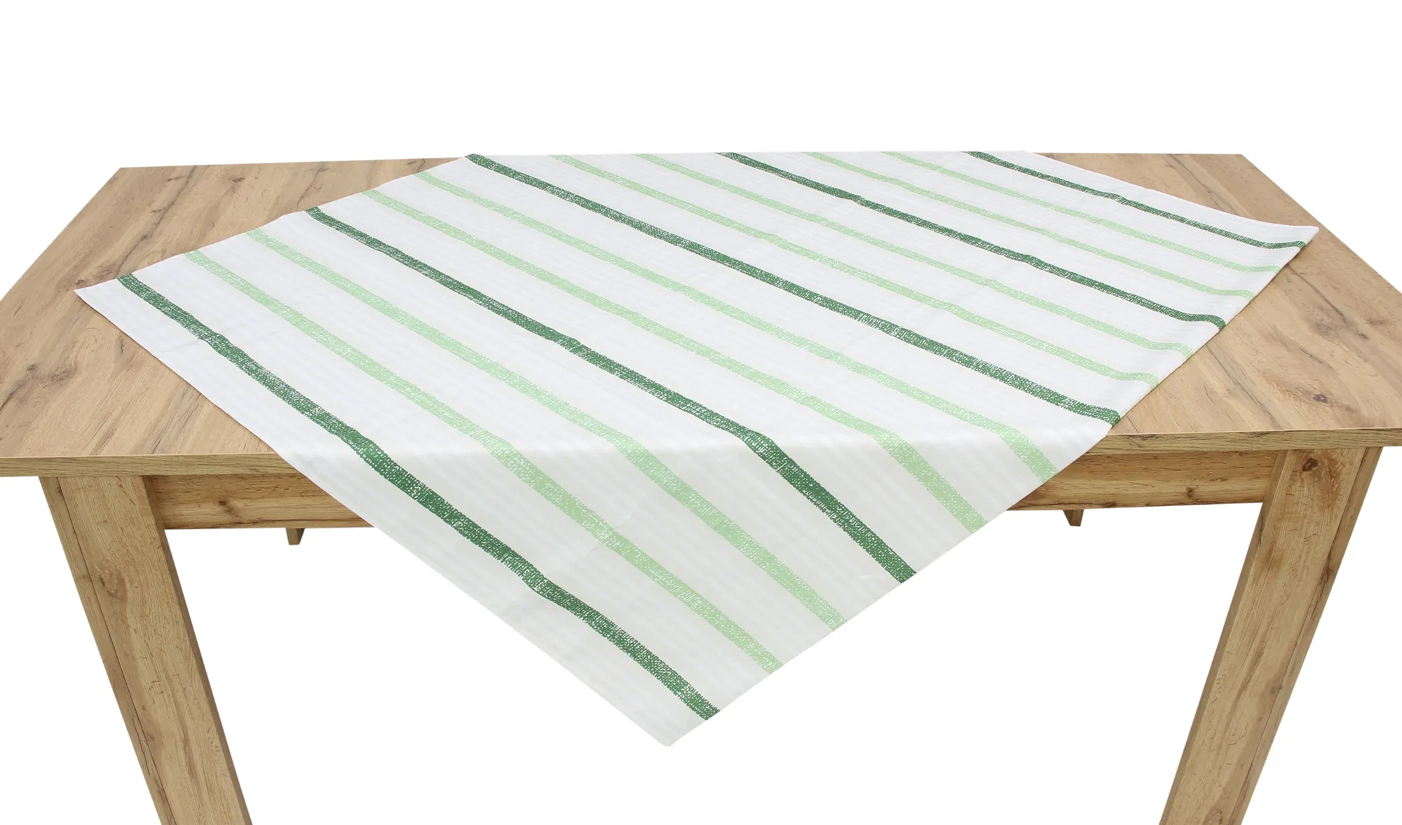 Tafeldecke "Green Stripes"  im Frank Flechtwaren Online Shop für Outdoor-Tafeldecken kaufen