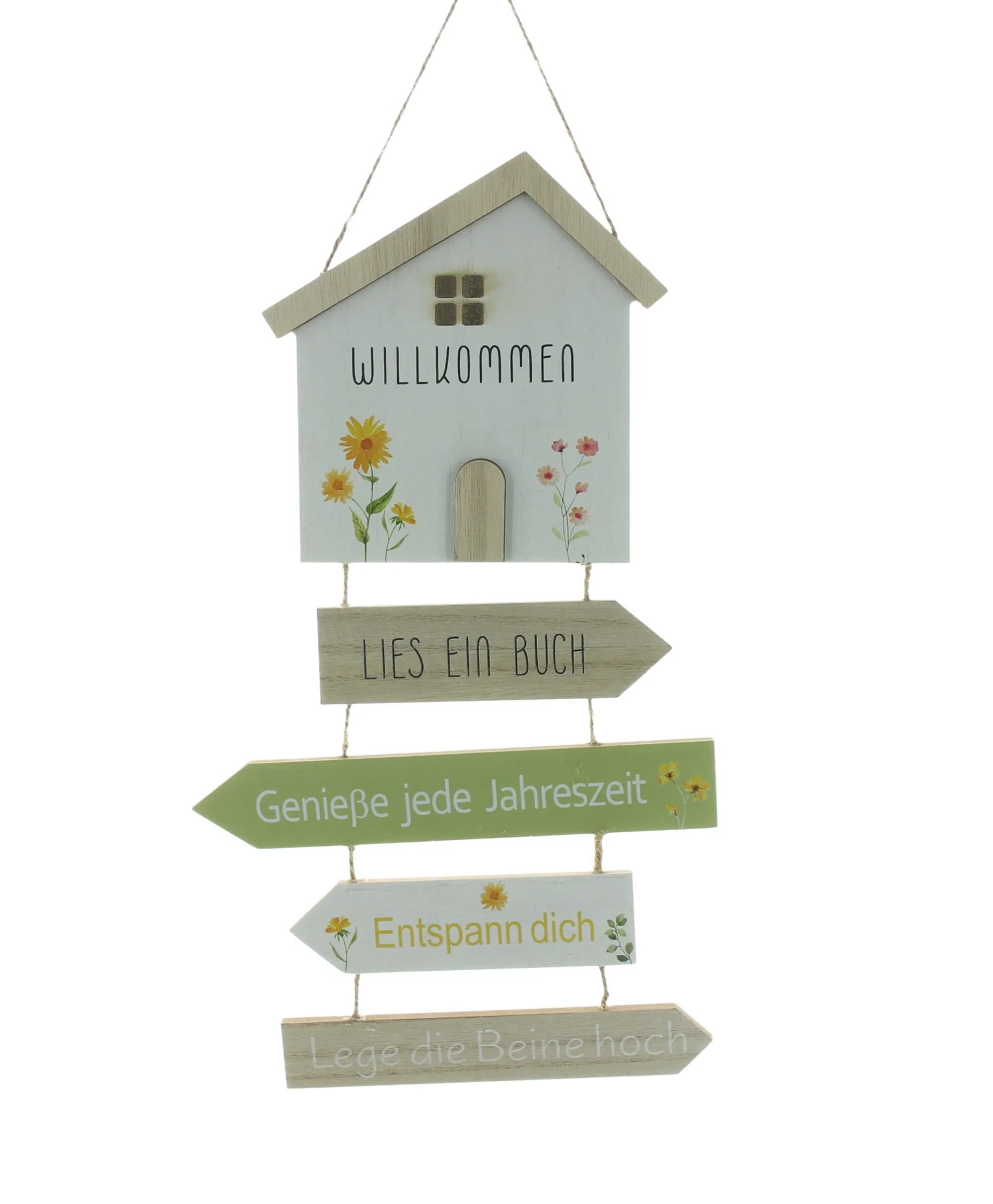 Schild "Weg zur Entspannung"  im Frank Flechtwaren Online Shop für Dekohänger kaufen