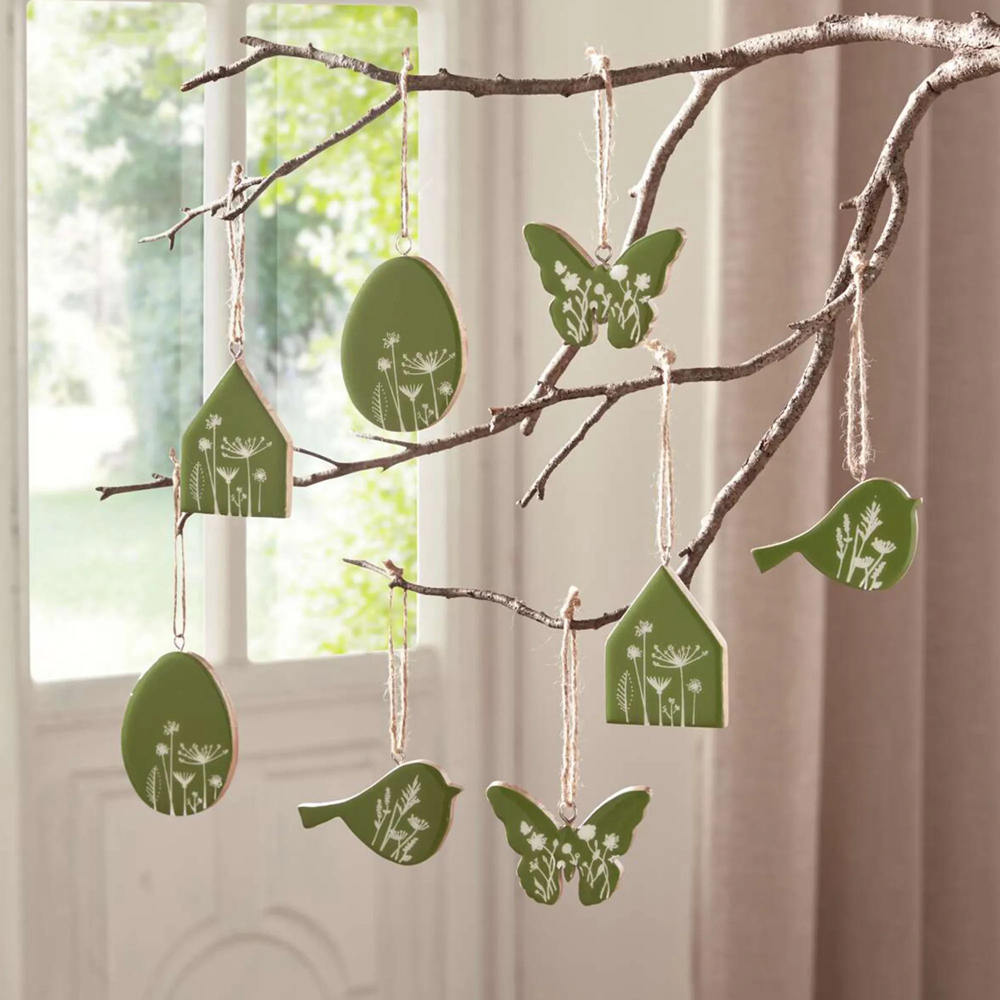 Hänger "Frühling", 8er Set  im Frank Flechtwaren Online Shop kaufen