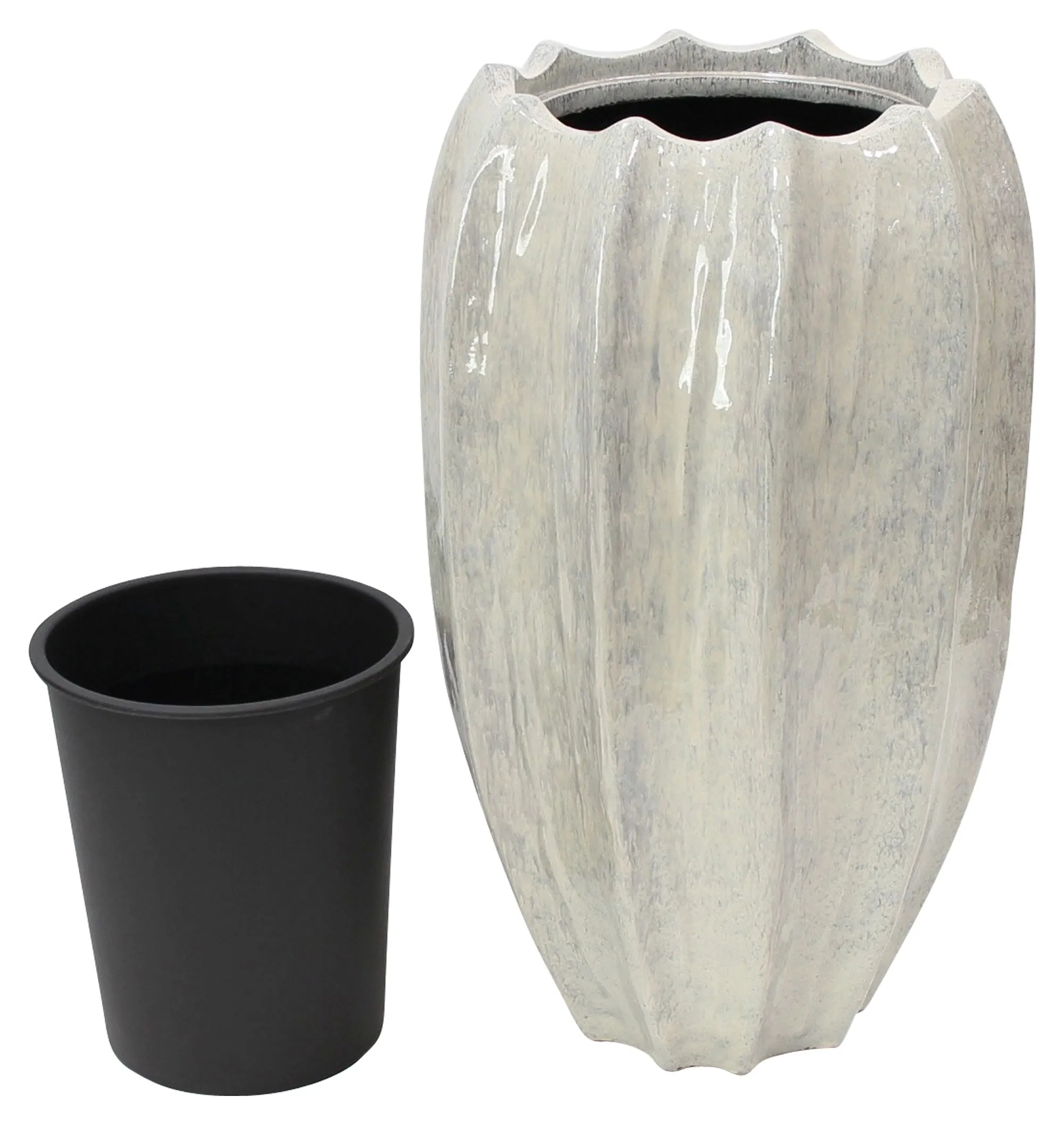 Übertopf "Almond Beige"  im Frank Flechtwaren Online Shop kaufen