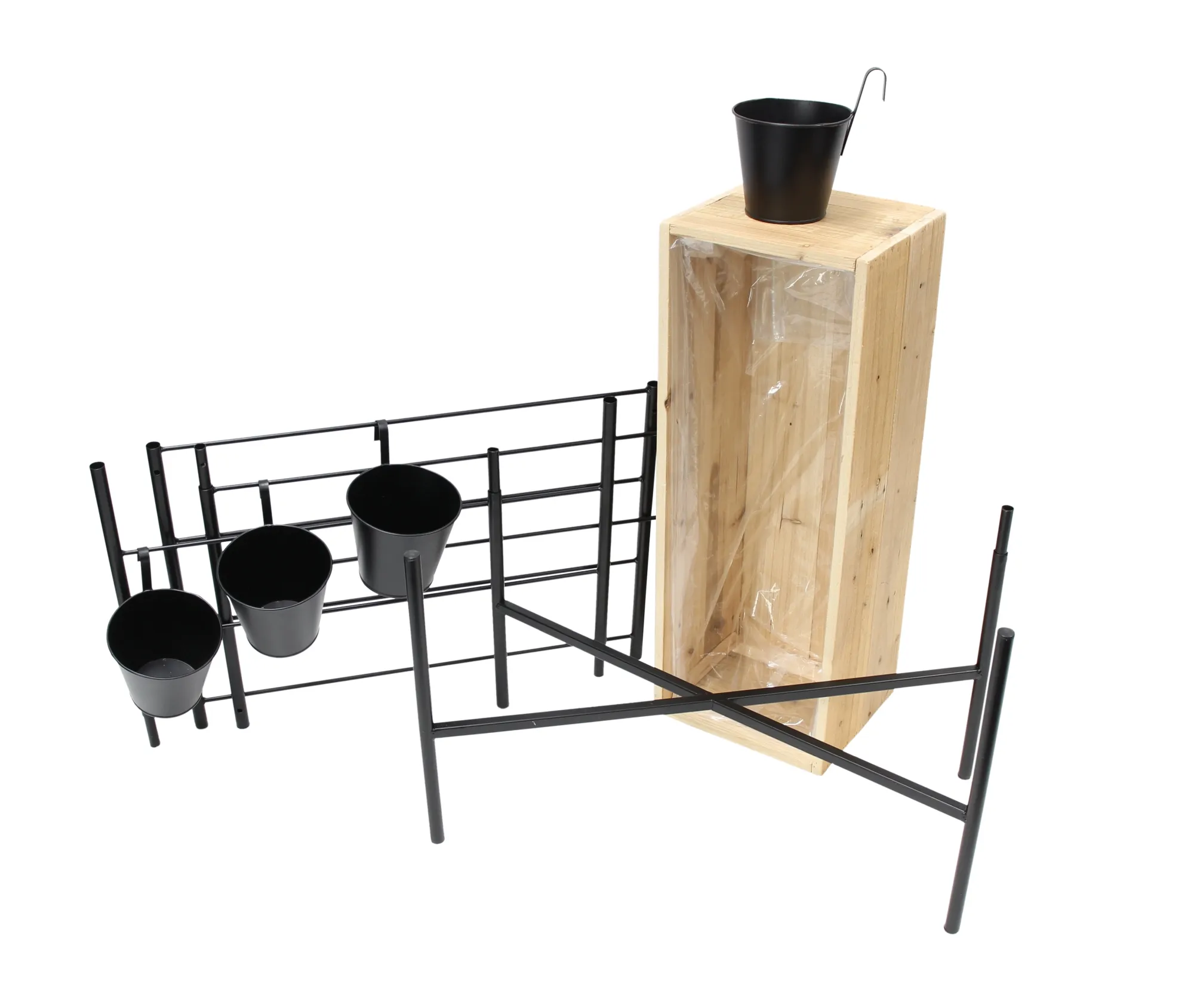 Pflanzer "Metallgerüst"  im Frank Flechtwaren Online Shop für Pflanztöpfe kaufen