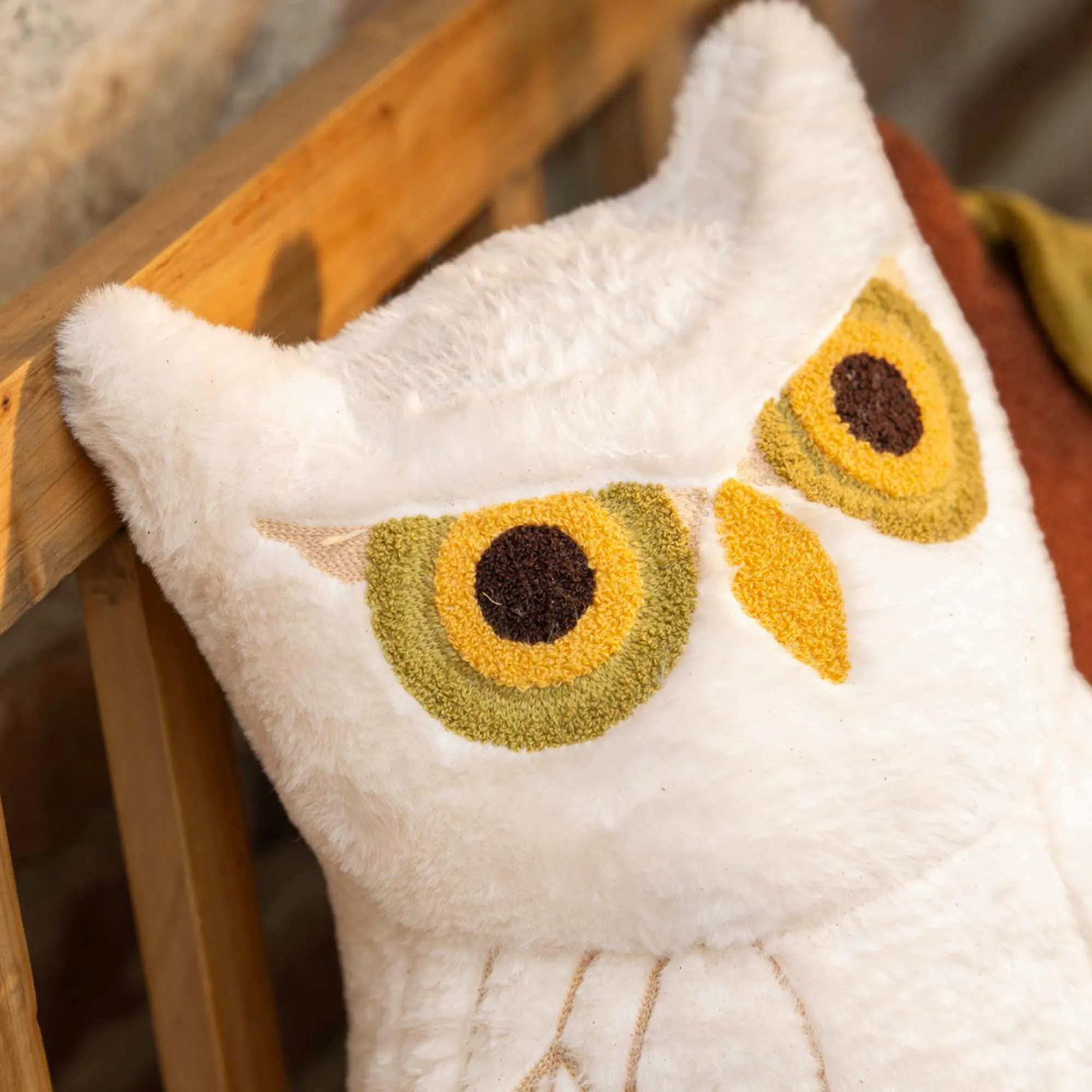 Deko-Kissen "Eule"  im Frank Flechtwaren Online Shop für For Animal Lovers kaufen
