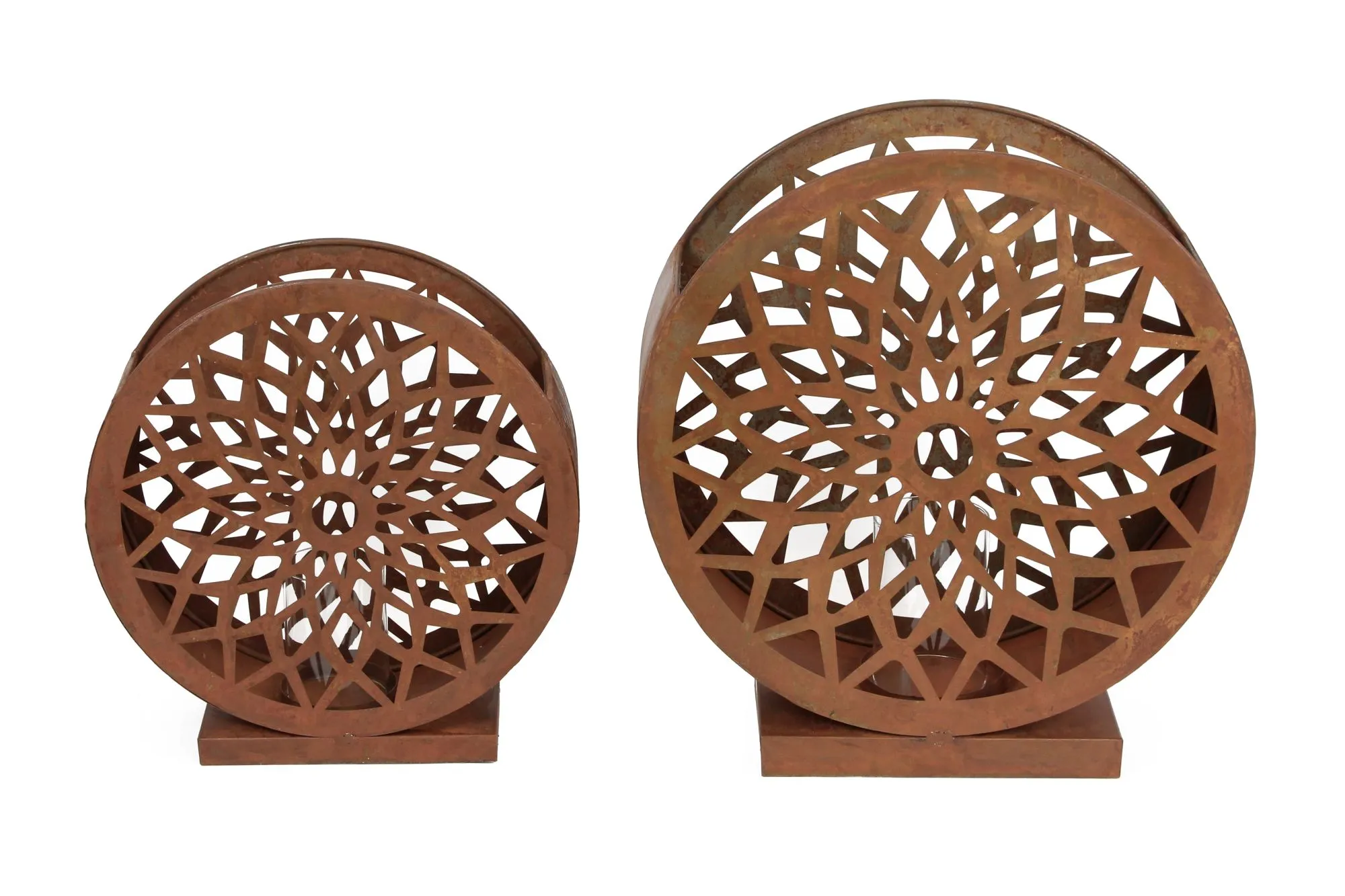 Windlicht "Ornament", 2er Set  im Frank Flechtwaren Online Shop für Windlichter kaufen