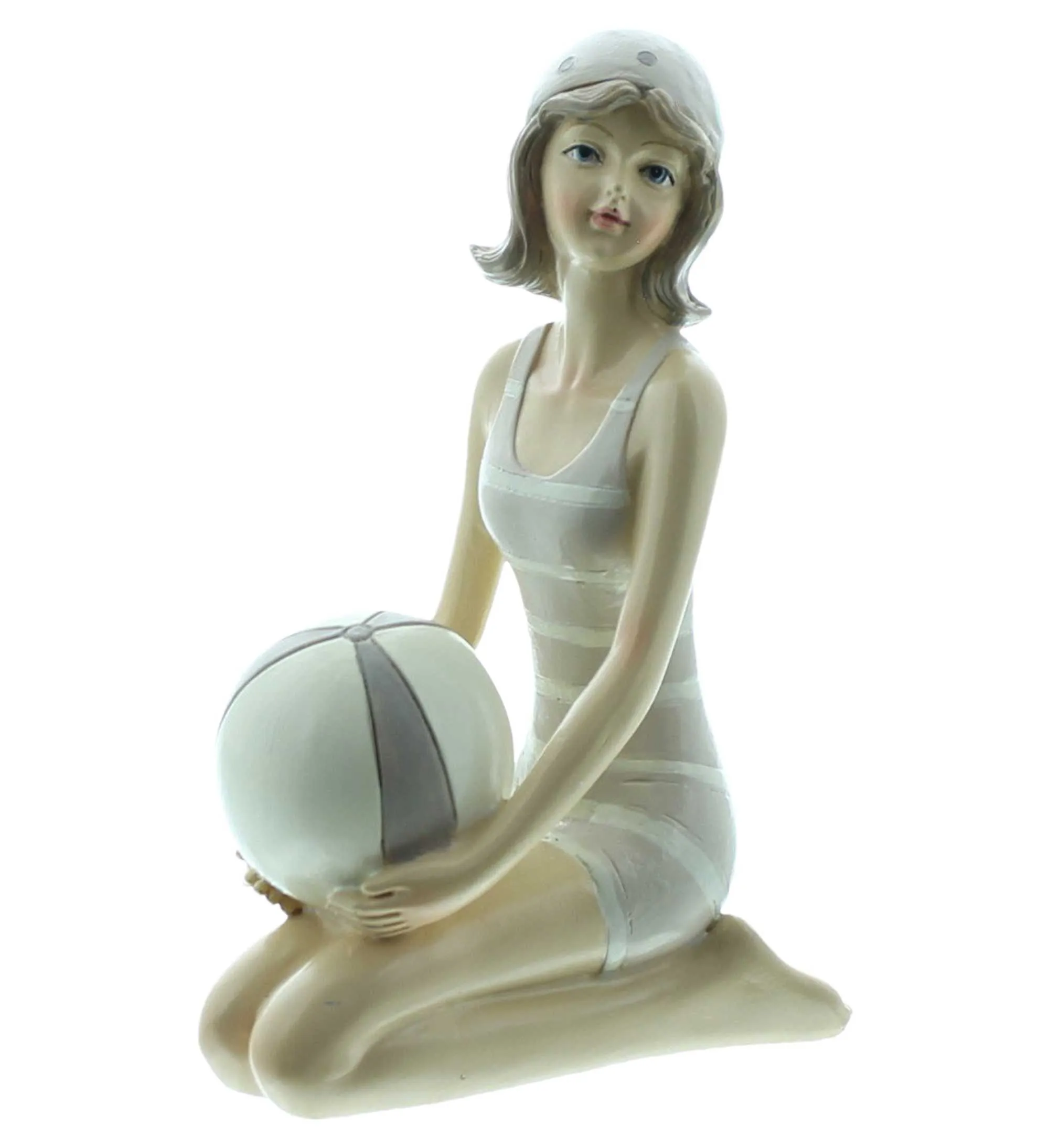 Figur "Stranddame"  im Frank Flechtwaren Online Shop für Dekofiguren kaufen
