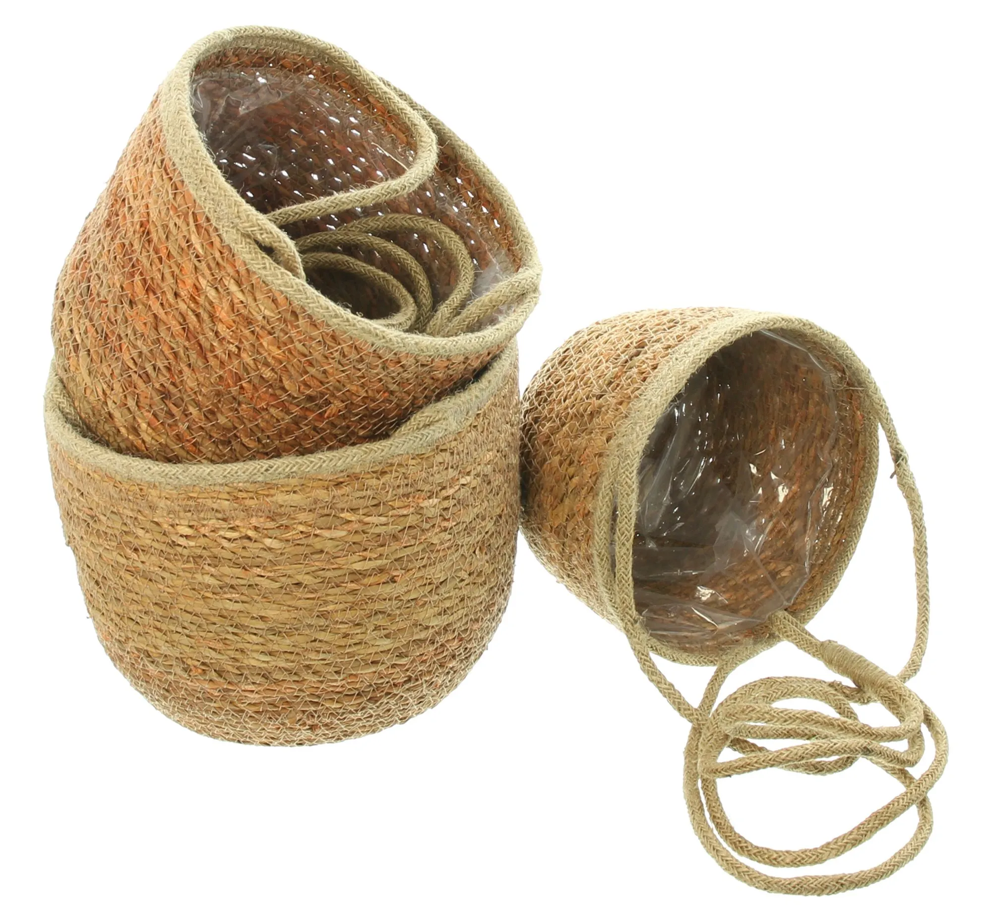 Pflanzampel "Terra", 3er Set  im Frank Flechtwaren Online Shop für Ibiza-Vibes kaufen