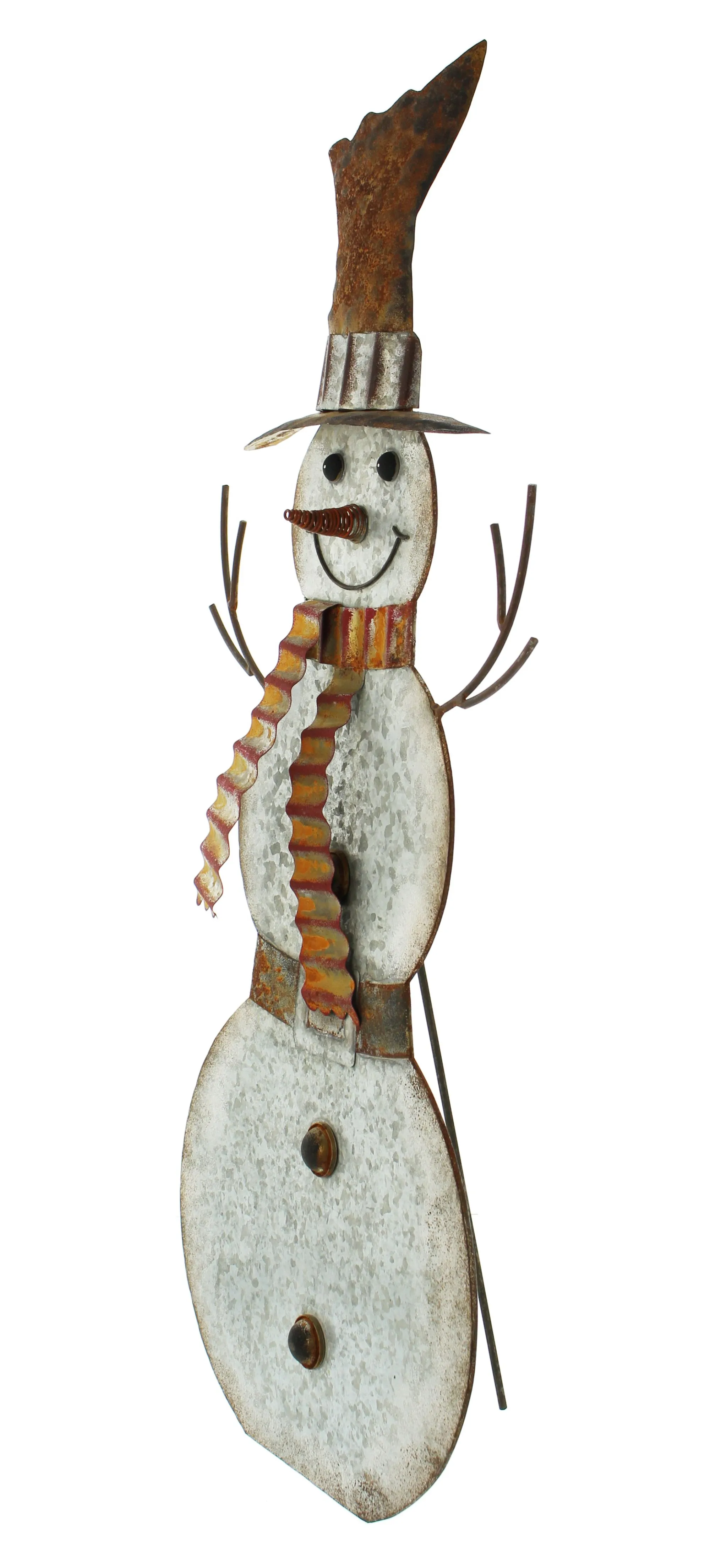 Metallfigur "Schneemann"  im Frank Flechtwaren Online Shop für Weihnachtliche Dekofiguren kaufen