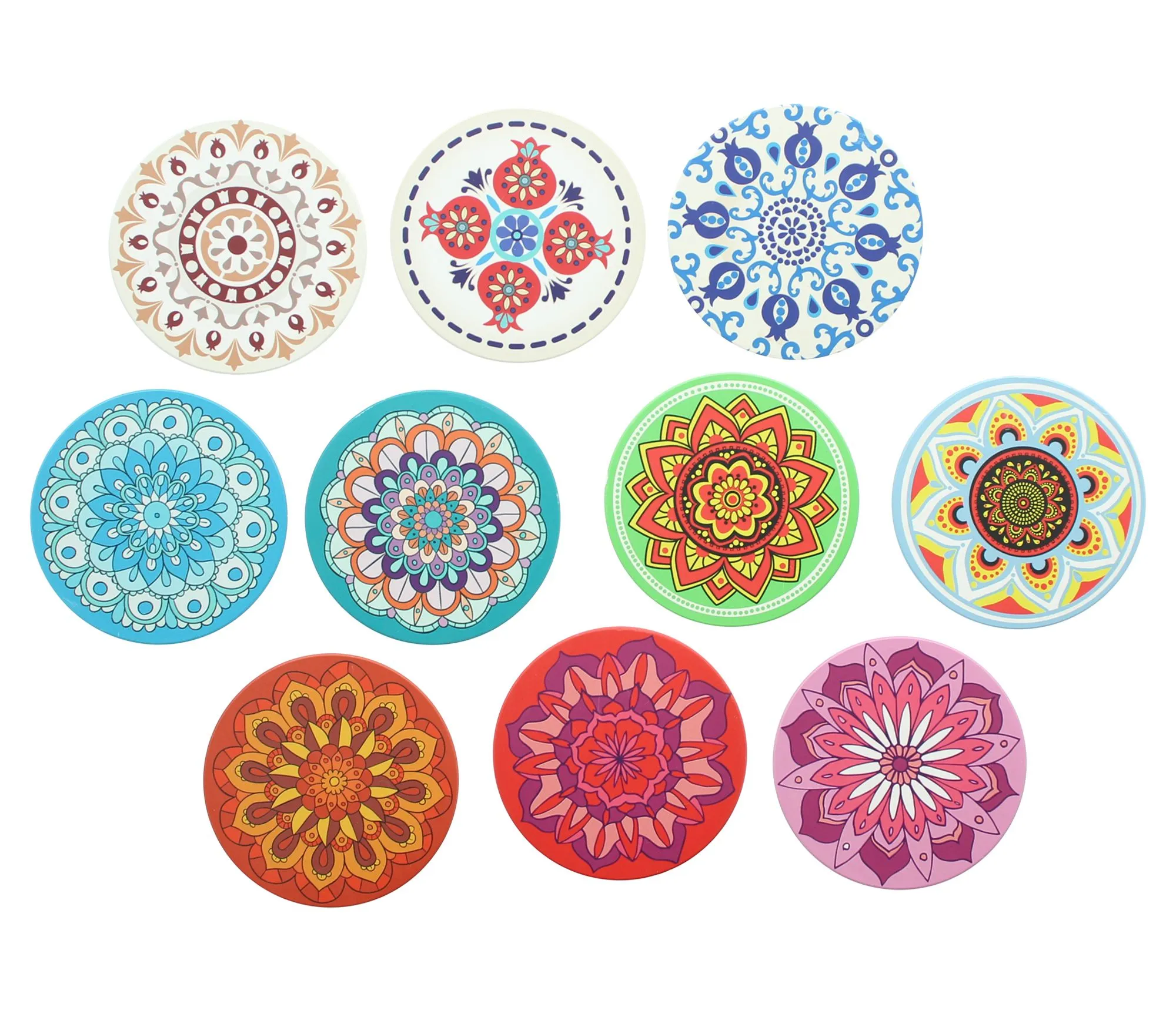 Untersetzer "Mandala", 10er Set  im Frank Flechtwaren Online Shop für Bella Italia kaufen