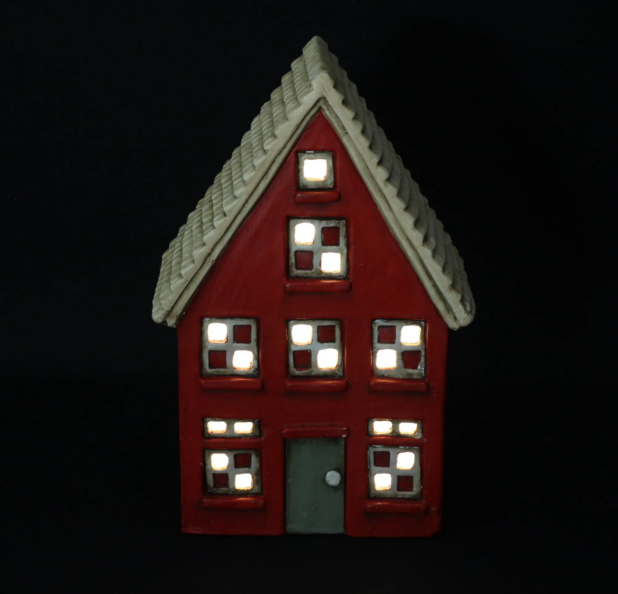 LED-Haus "Sweet red Home"  im Frank Flechtwaren Online Shop für Weihnachtliche LED-Deko kaufen