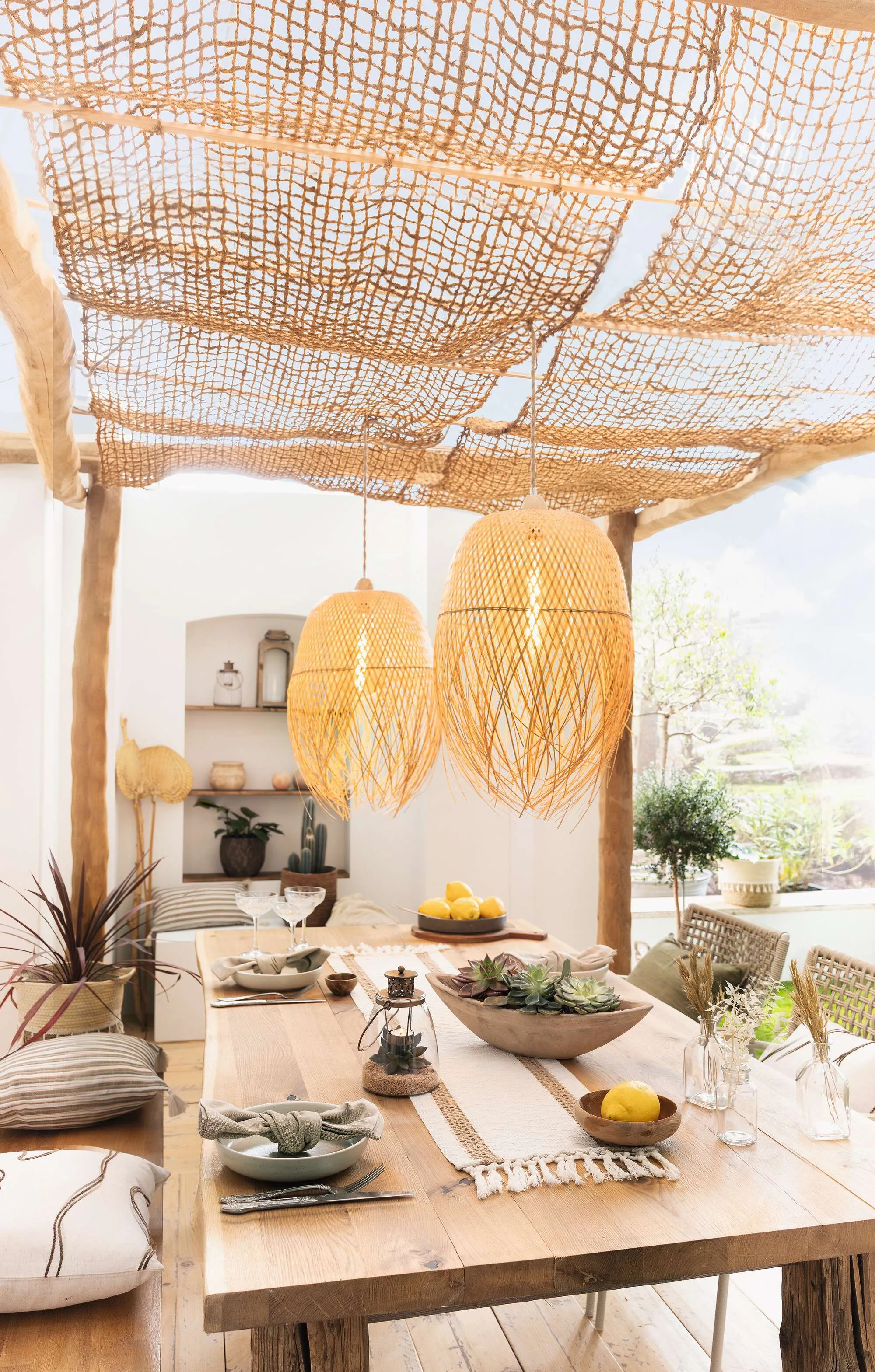 Lampenschirm "Ibiza", 2er Set  im Frank Flechtwaren Online Shop für LED-Beleuchtung kaufen