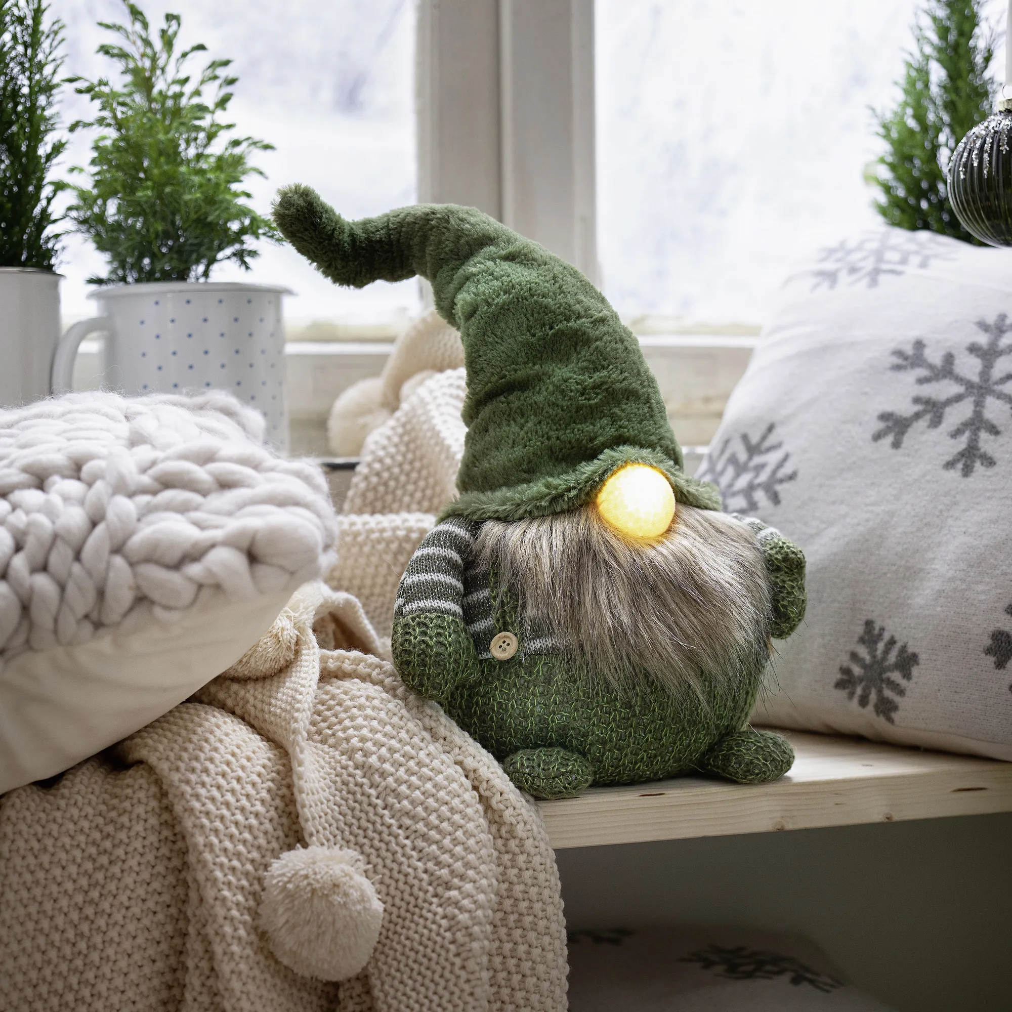 LED-Wichtel "Green"  im Frank Flechtwaren Online Shop kaufen