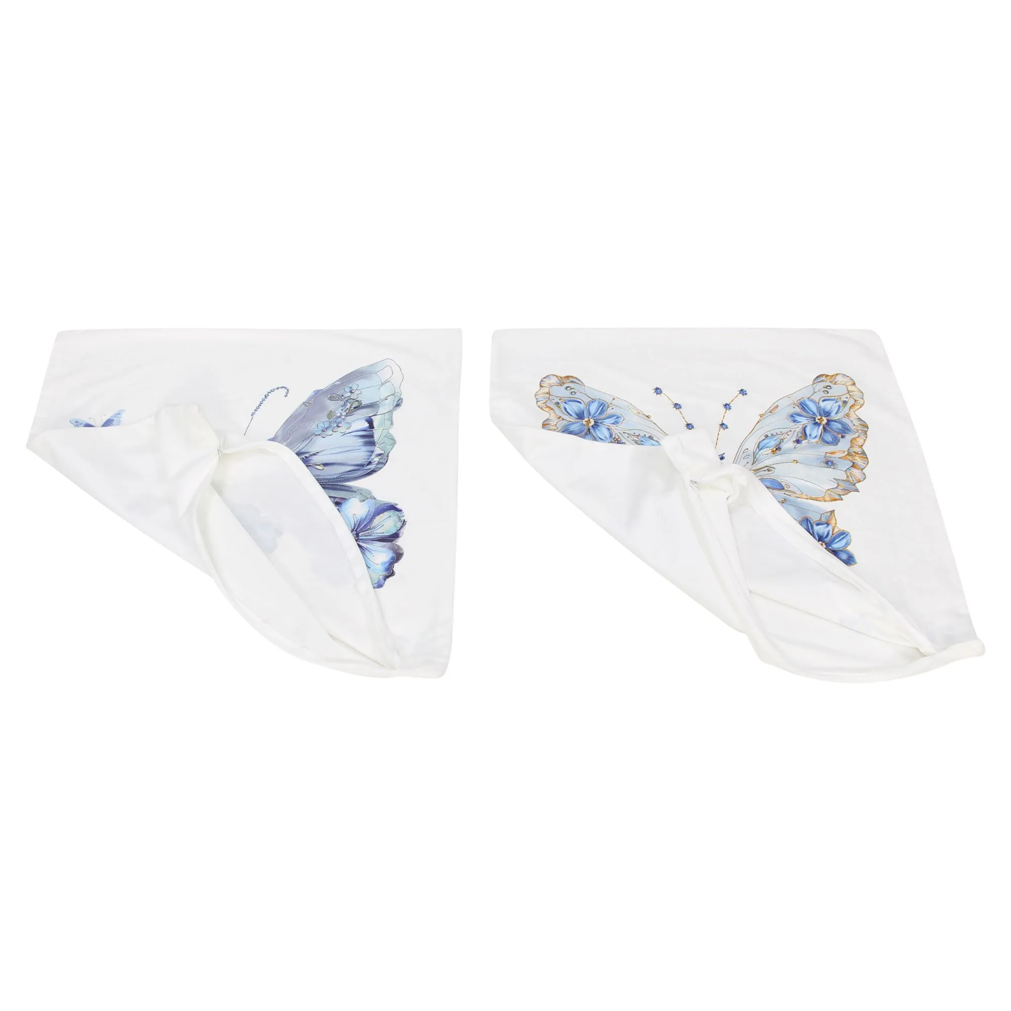 Kissenhülle "Blauer Schmetterling", 2er Set  im Frank Flechtwaren Online Shop für Kissenhüllen kaufen