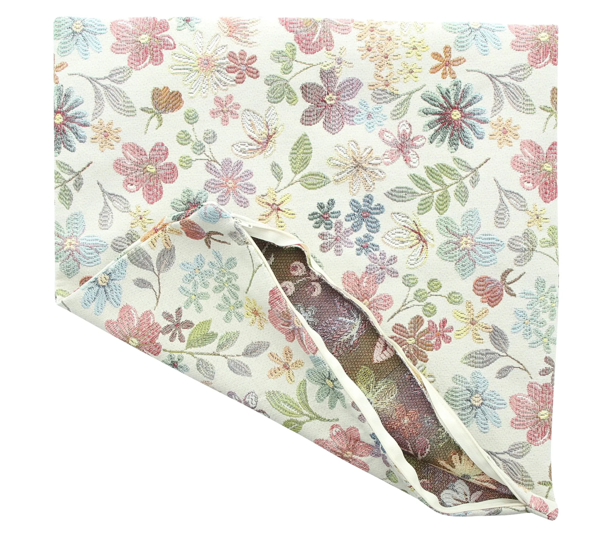 Kissenhülle "Jacquard-Flowers"  im Frank Flechtwaren Online Shop für Kissenhüllen kaufen