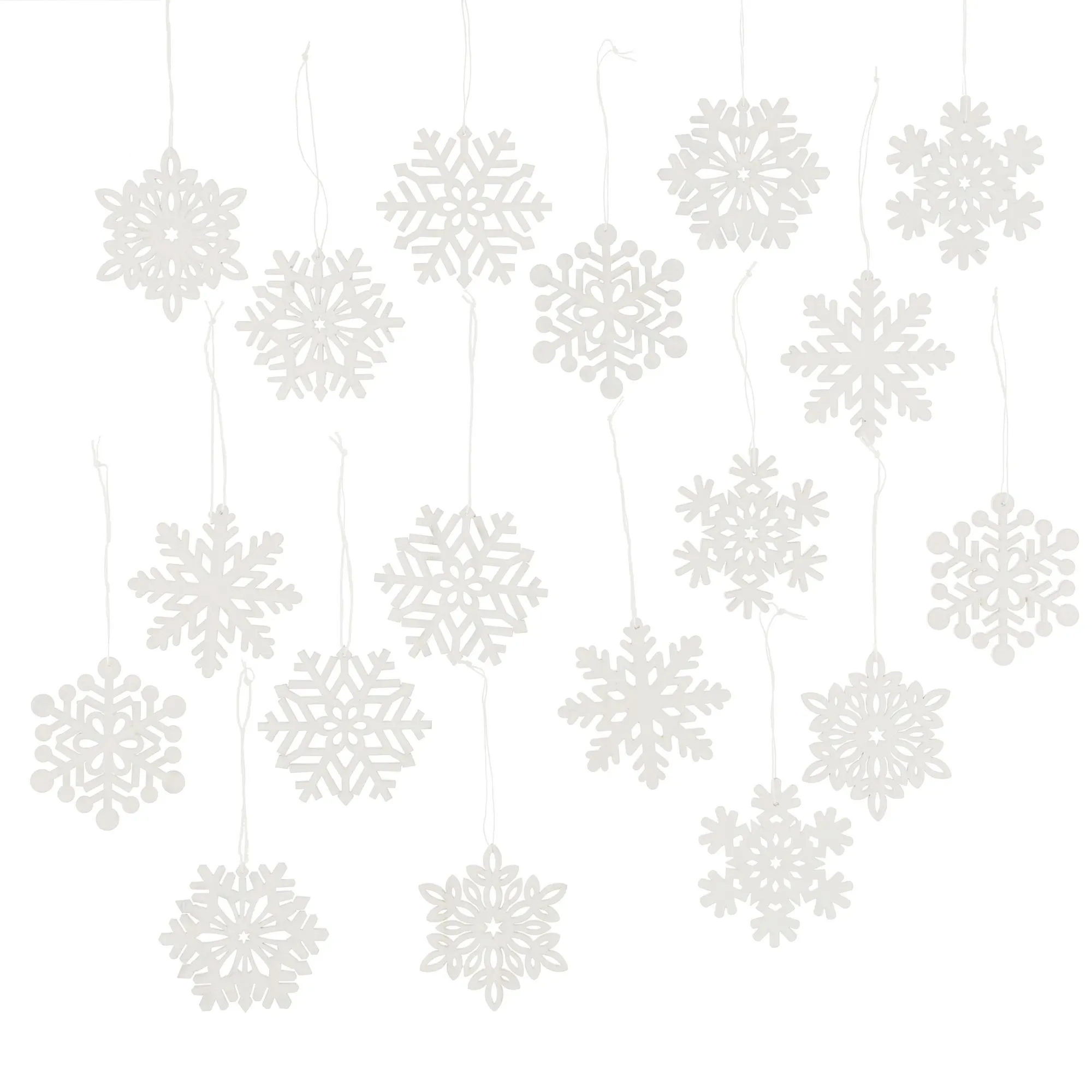 Hänger "Schneeflocke", 18er Set  im Frank Flechtwaren Online Shop für Dekohänger  kaufen