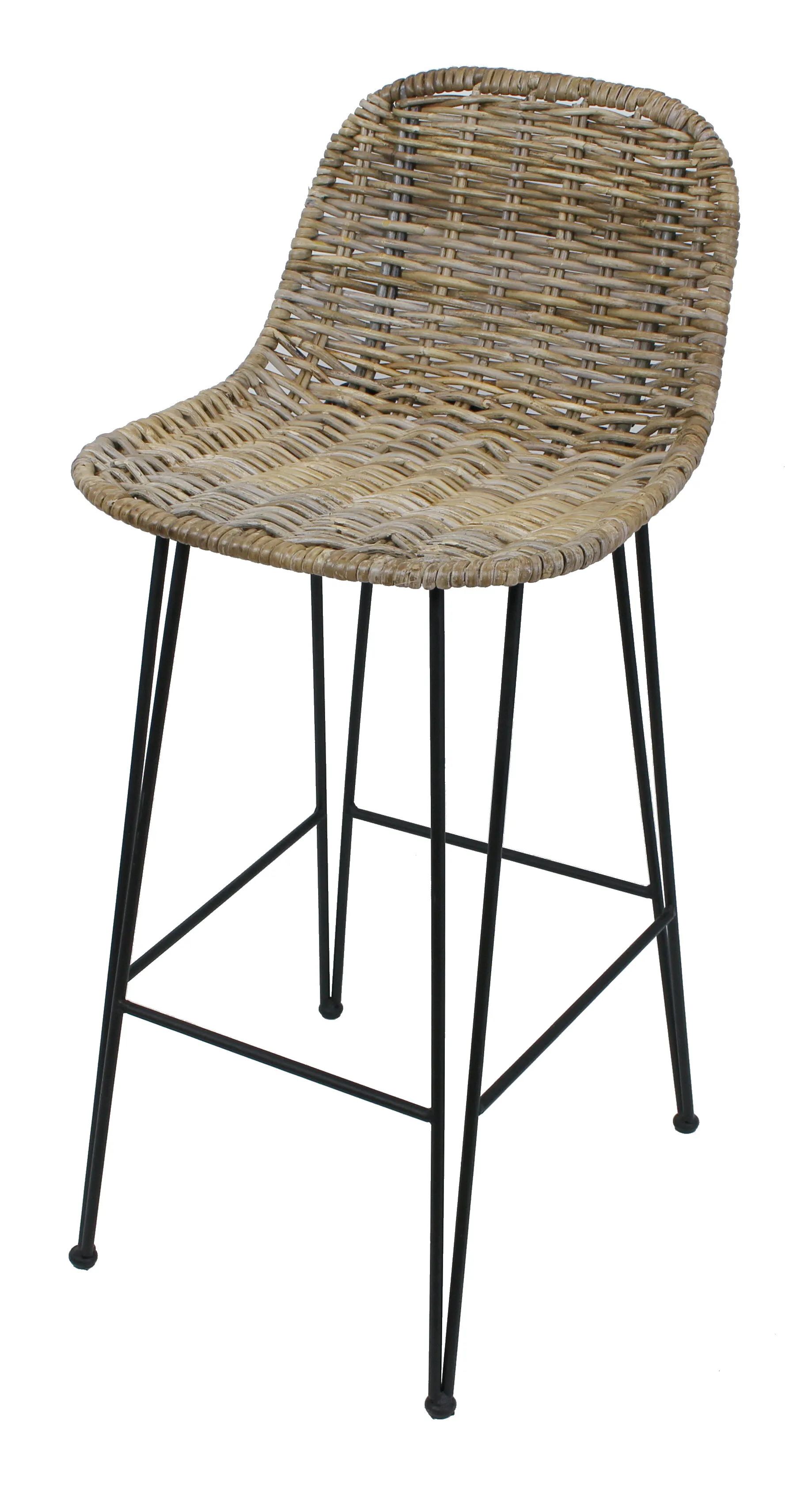 Rattanbarstuhl "Modern Line"  im Frank Flechtwaren Online Shop für Flechtmöbel kaufen