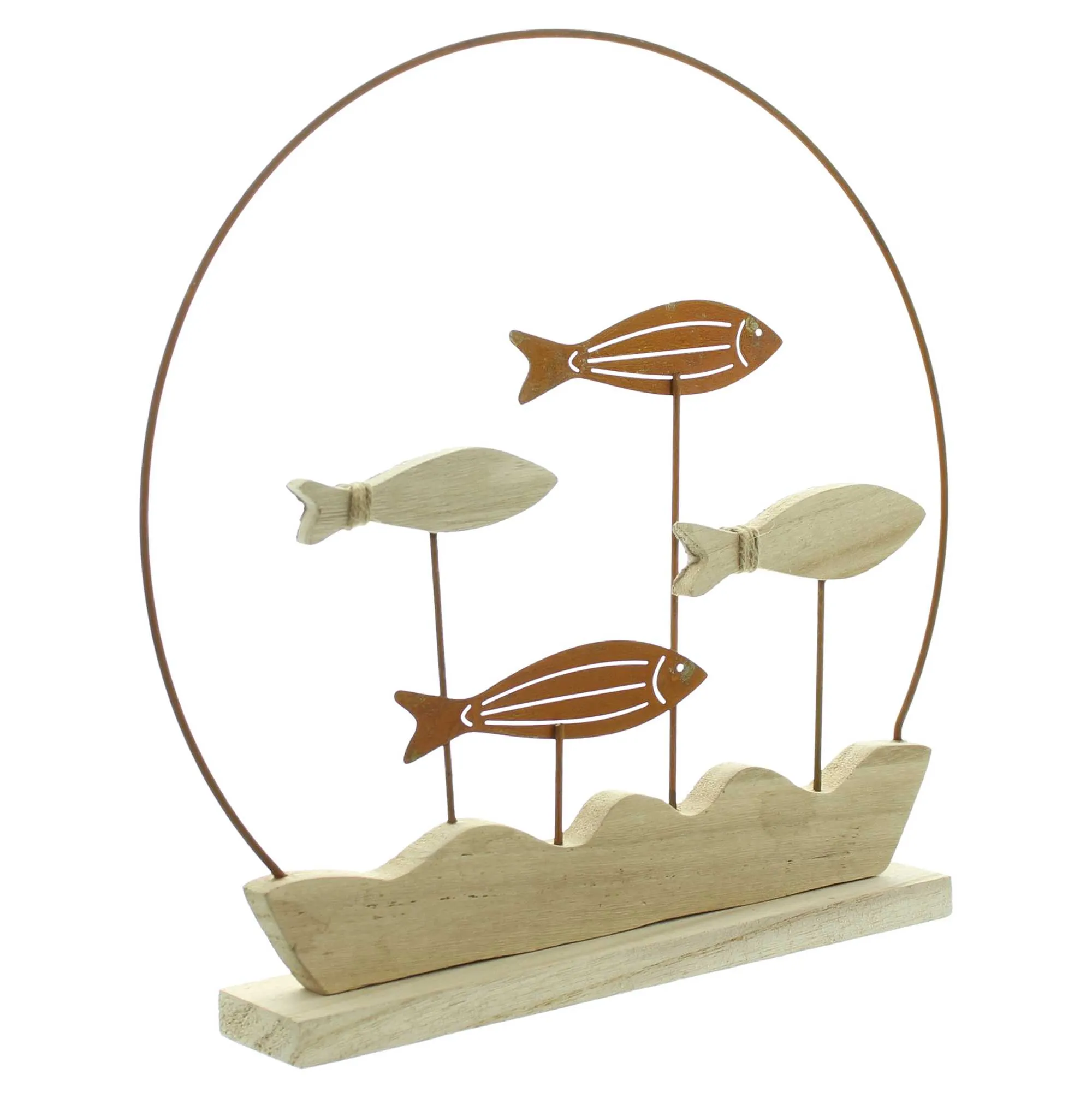 Dekoring "Fischschwarm"  im Frank Flechtwaren Online Shop für Dekoringe kaufen