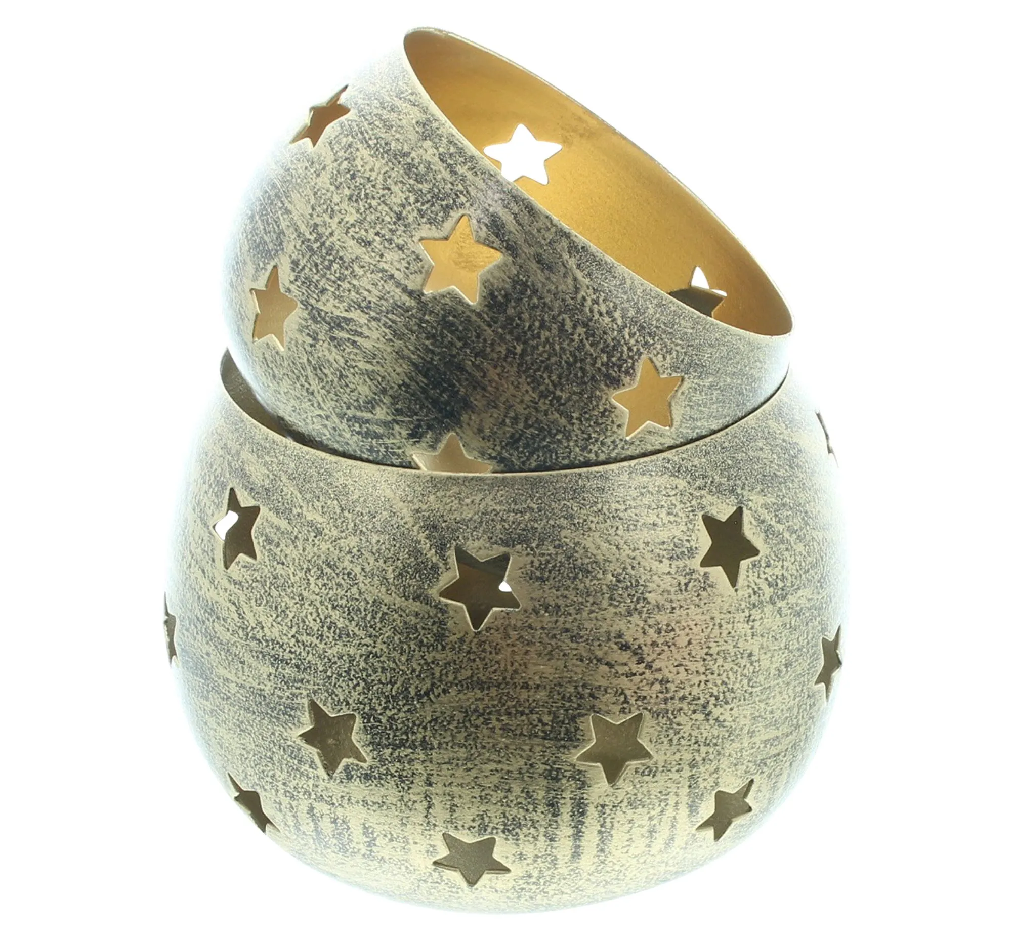 Windlicht "Sternenzauber", 2er Set  im Frank Flechtwaren Online Shop für Weihnachtliches Chalet kaufen