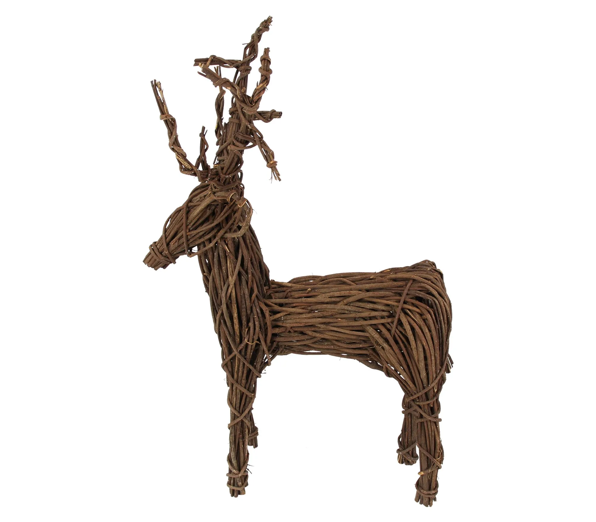 Figur "Rentier"  im Frank Flechtwaren Online Shop für Weihnachtliche Dekofiguren kaufen