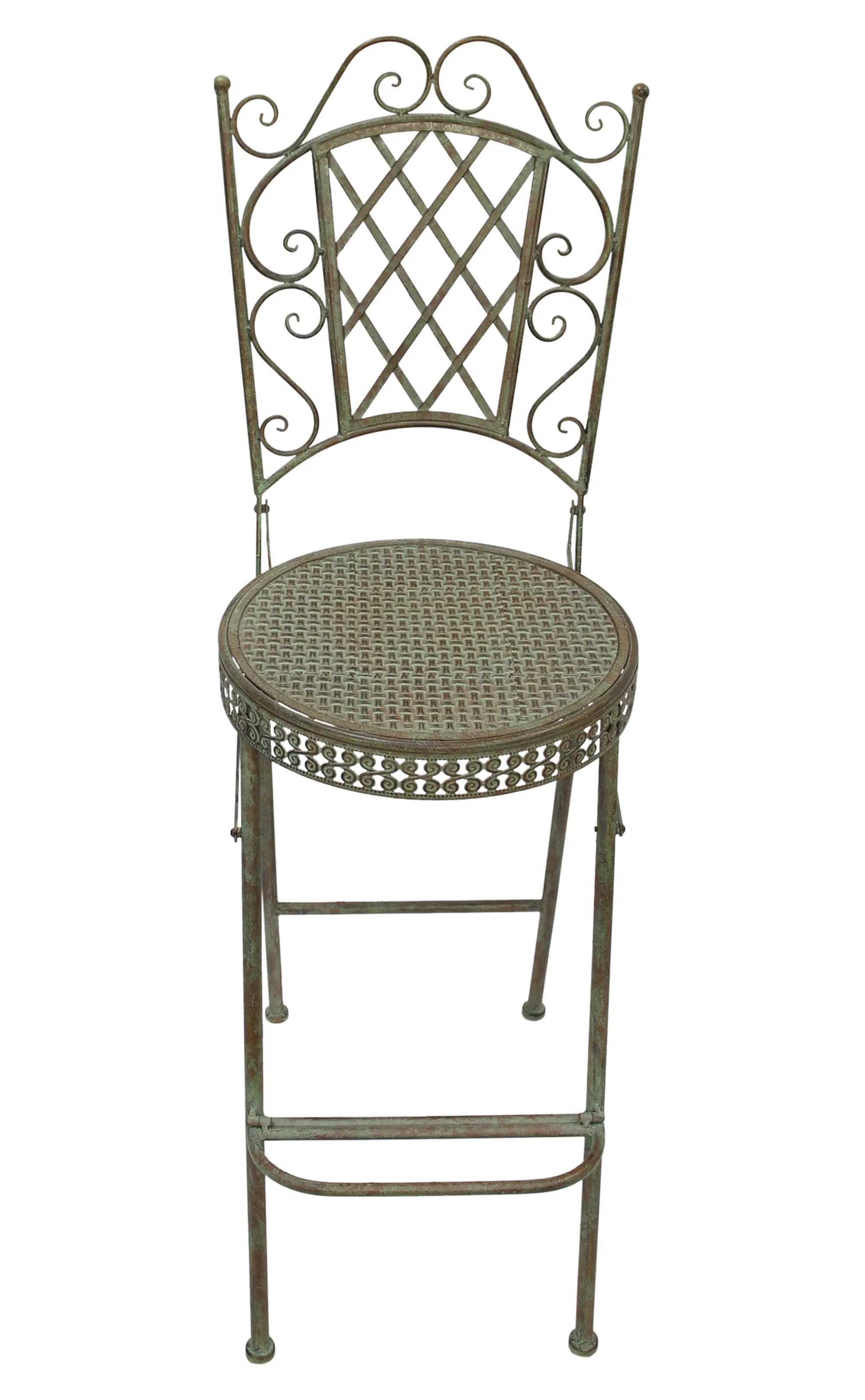 Hoher Gartenstuhl "Ornamente"  im Frank Flechtwaren Online Shop für Nostalgischer Herbstgarten kaufen