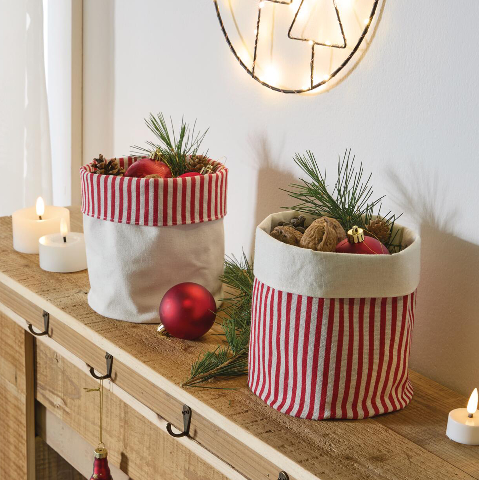 Aufbewahrungskorb "Bonbon", 2er Set  im Frank Flechtwaren Online Shop kaufen