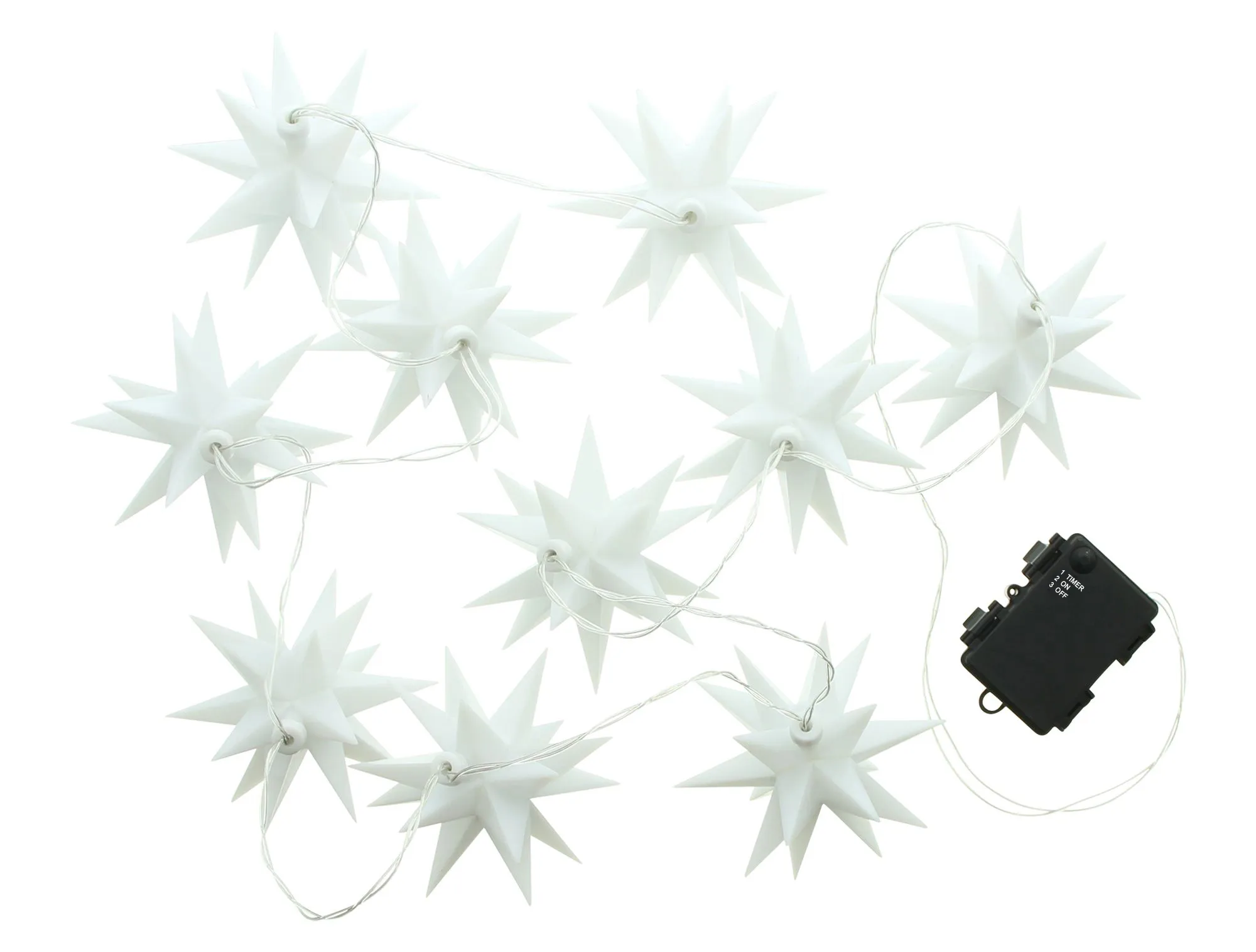 LED-Lichterkette "3D-Sterne"  im Frank Flechtwaren Online Shop für Christbaumbeleuchtung kaufen
