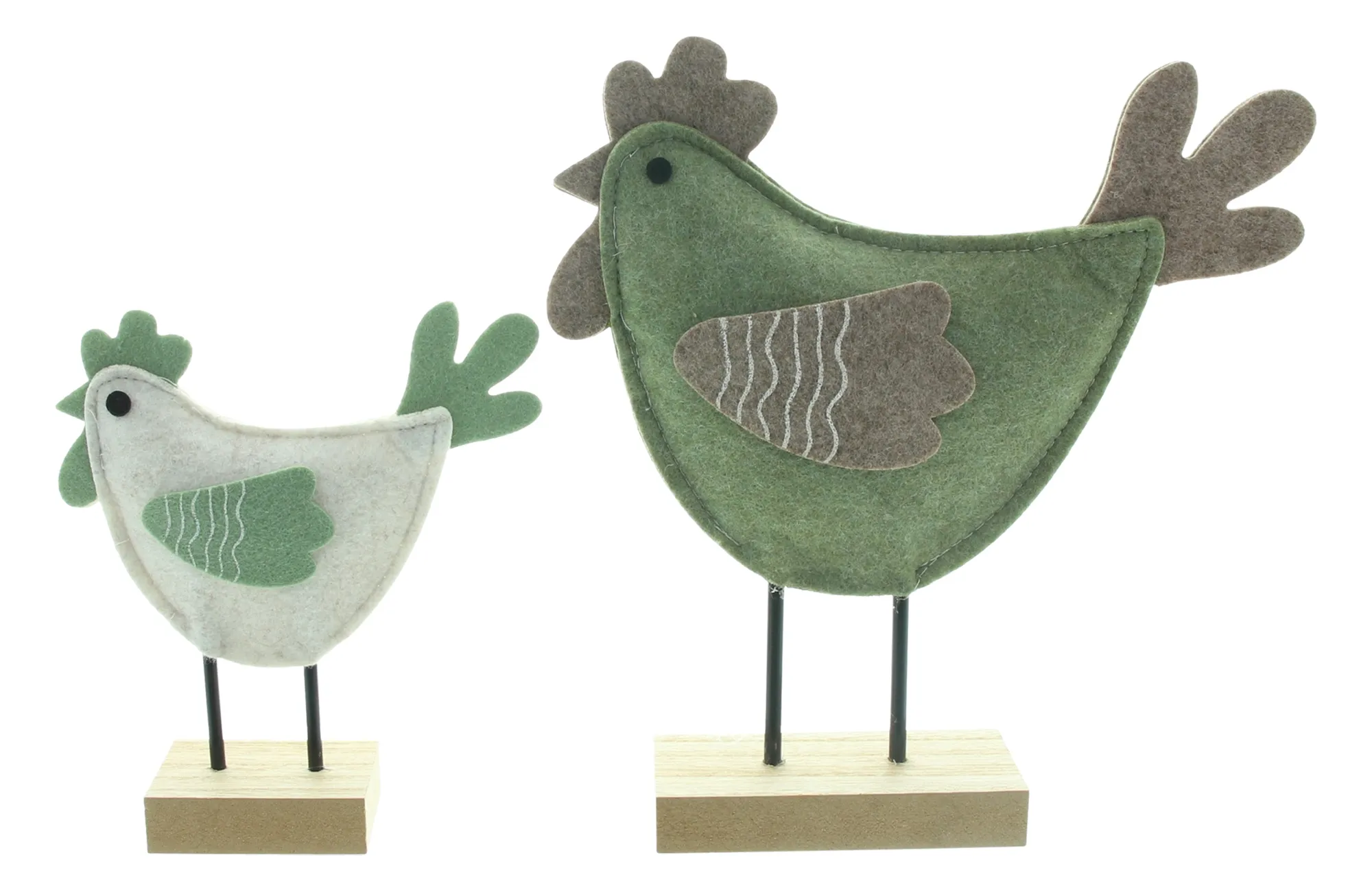 Figur "Henne &amp; Hahn", 2er Set  im Frank Flechtwaren Online Shop für Dekofiguren kaufen