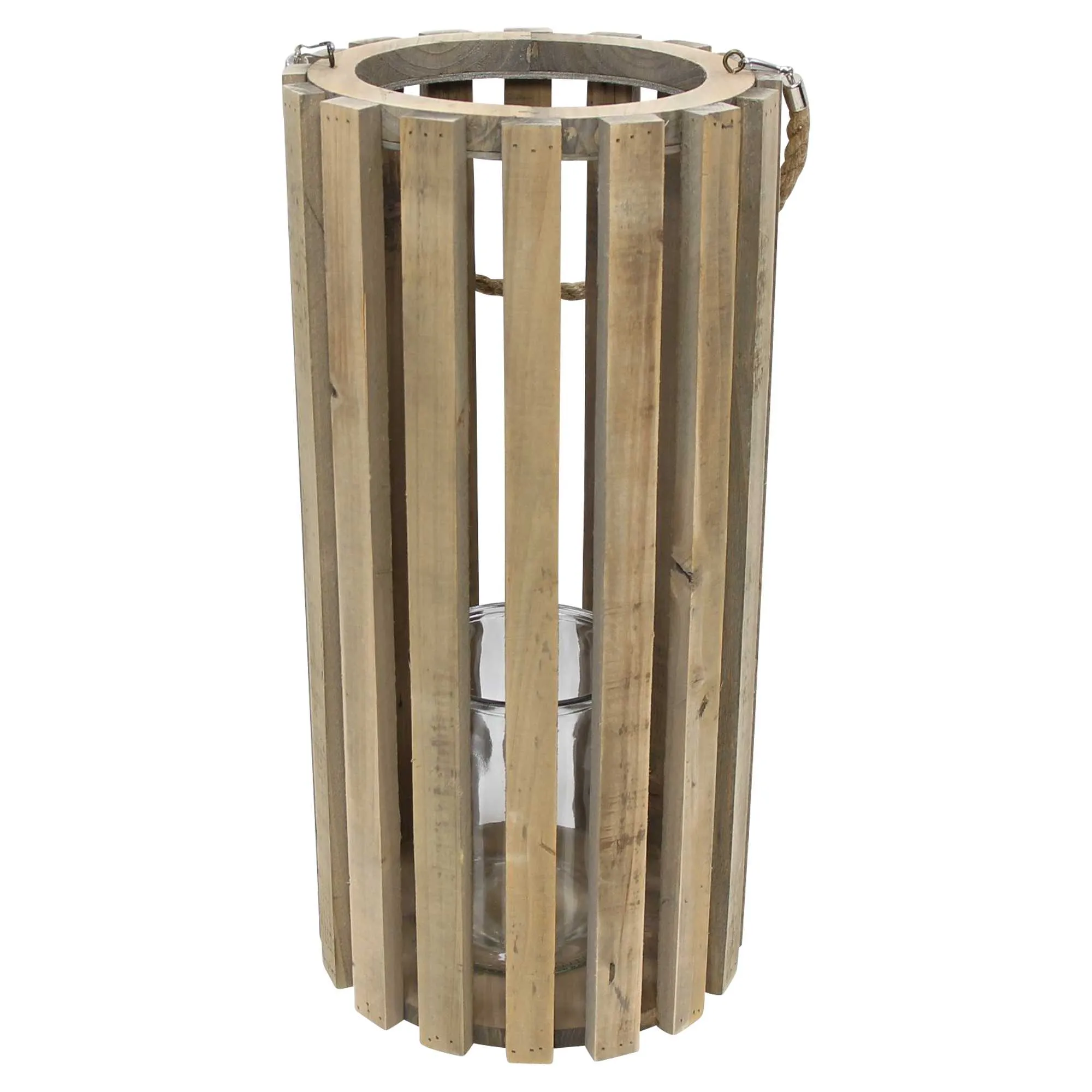 Holzlaterne "Recycling-Chic"  im Frank Flechtwaren Online Shop für Laternen kaufen