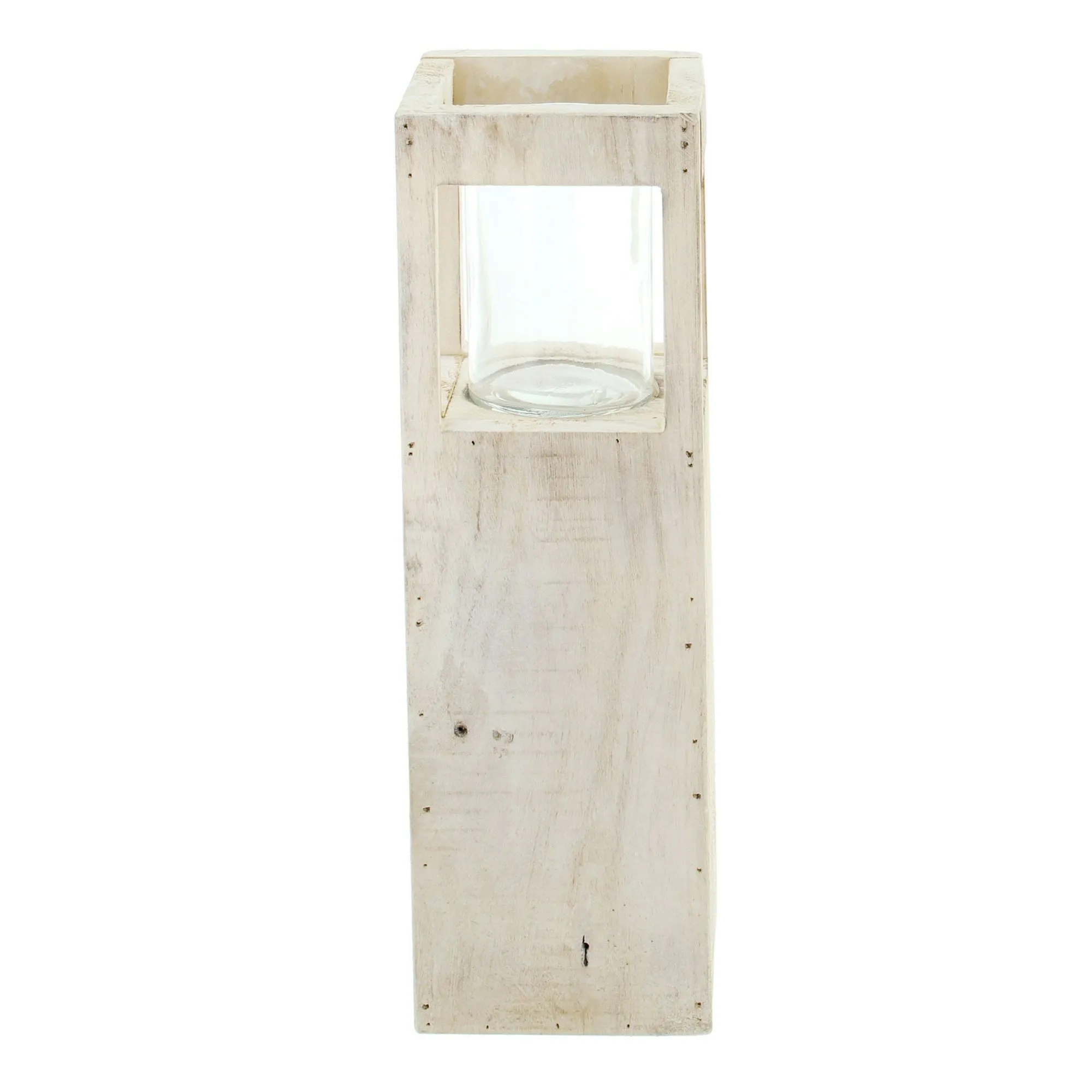 Windlichtsäule "Shabby-Charme"  im Frank Flechtwaren Online Shop für Dekosäulen kaufen
