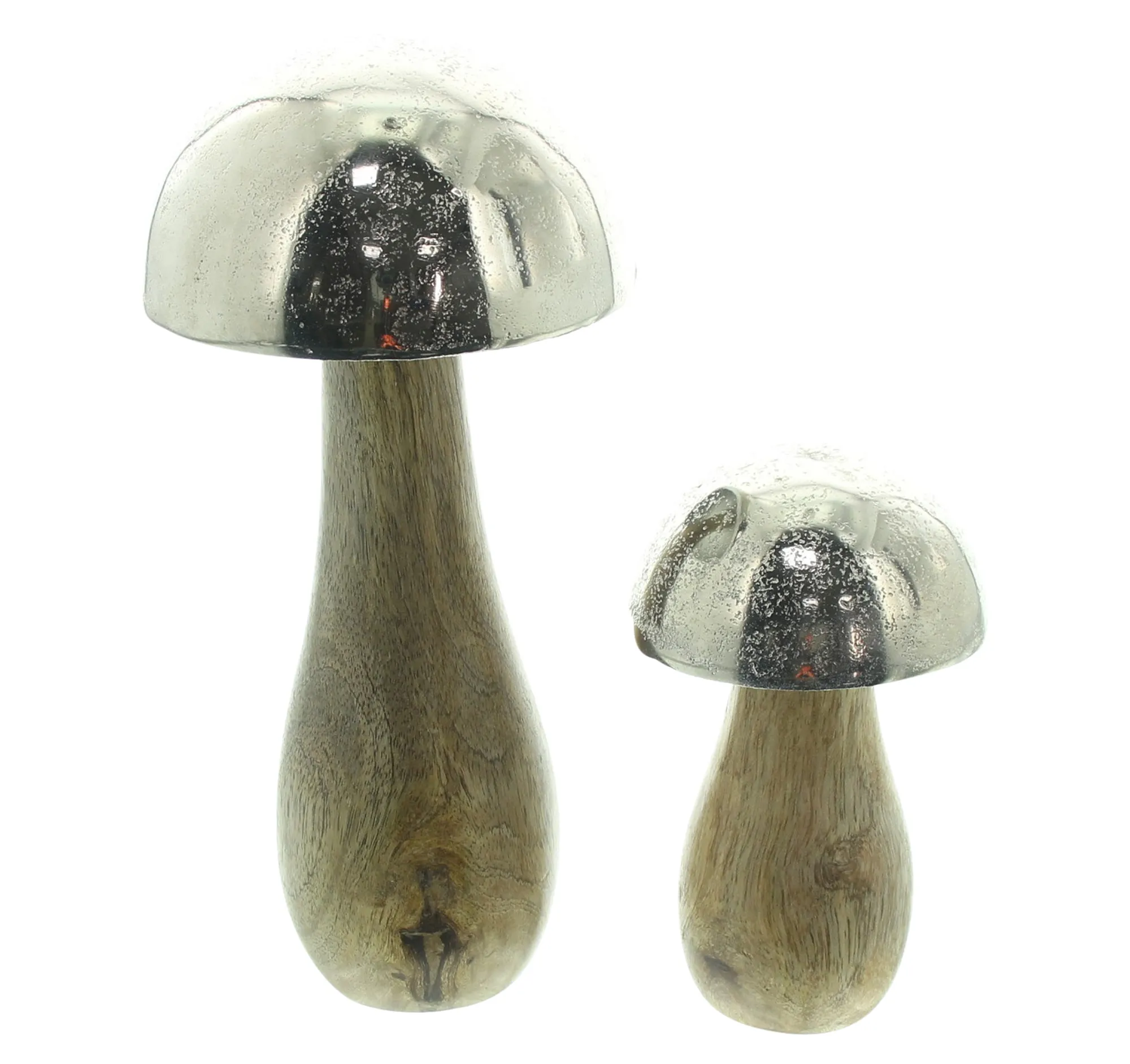 Pilz "Mangoholz", 2er Set  im Frank Flechtwaren Online Shop für Dekopilze kaufen