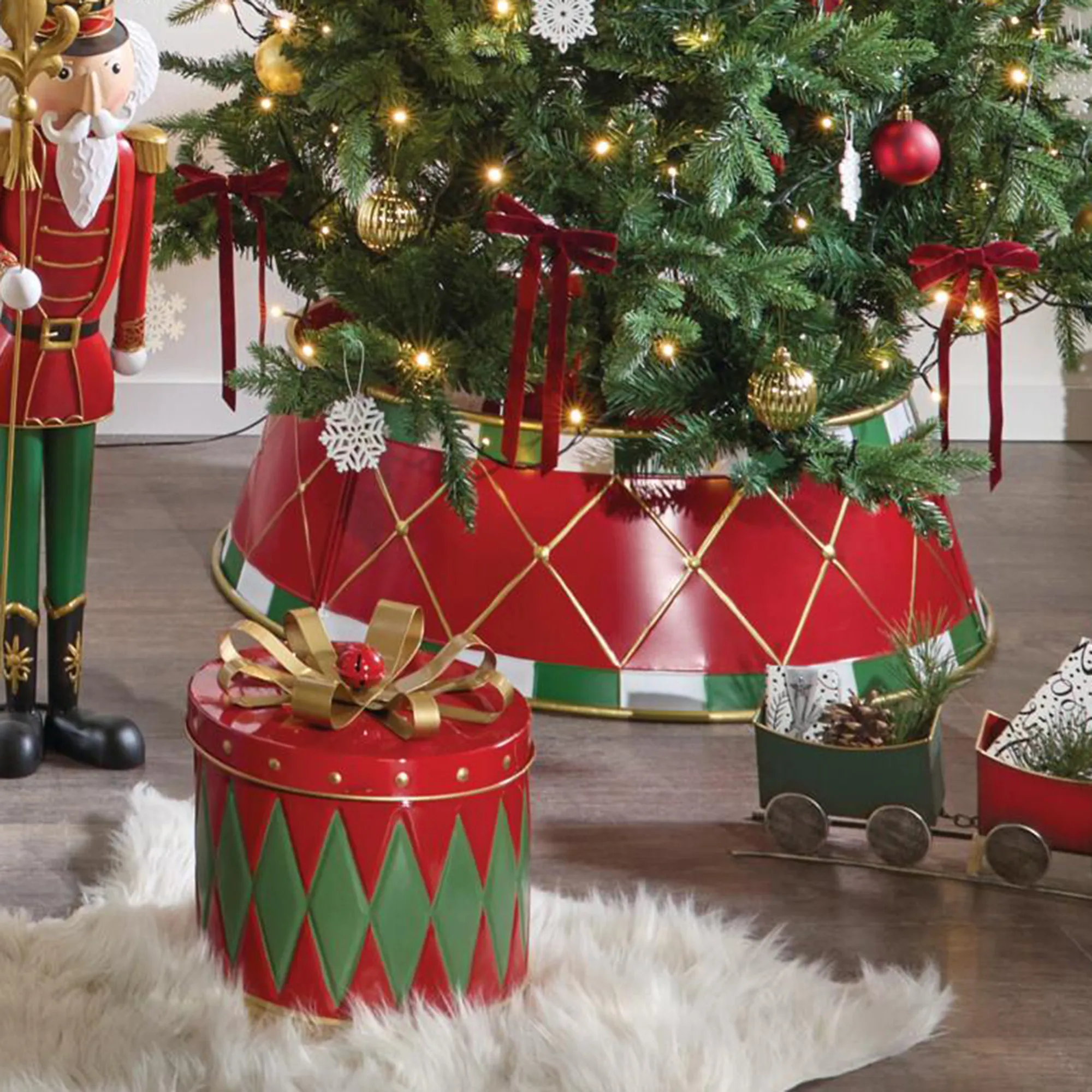 Weihnachtsbaumring "Merry Christmas"  im Frank Flechtwaren Online Shop kaufen