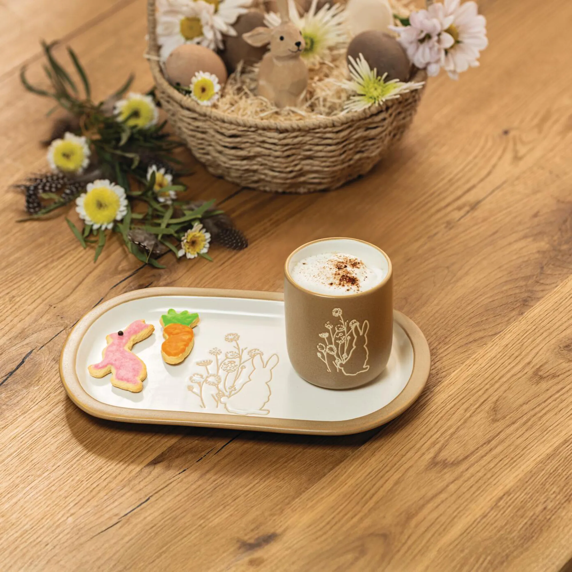 Geschirrset "Frühlingshäschen", 2tlg.  im Frank Flechtwaren Online Shop kaufen
