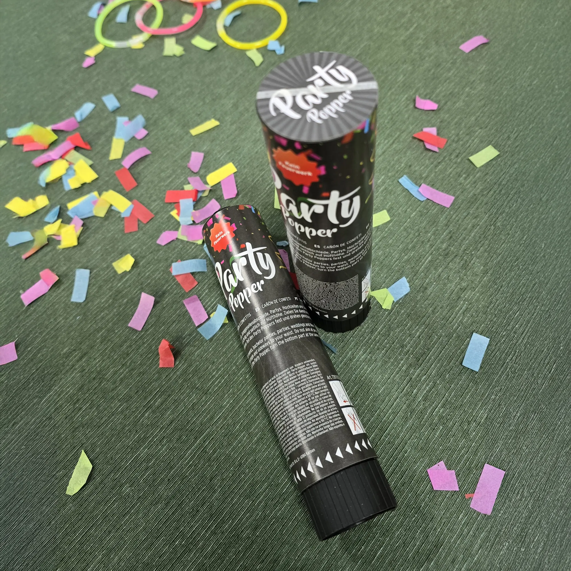 Party Popper "Konfetti", 2er Set  im Frank Flechtwaren Online Shop kaufen