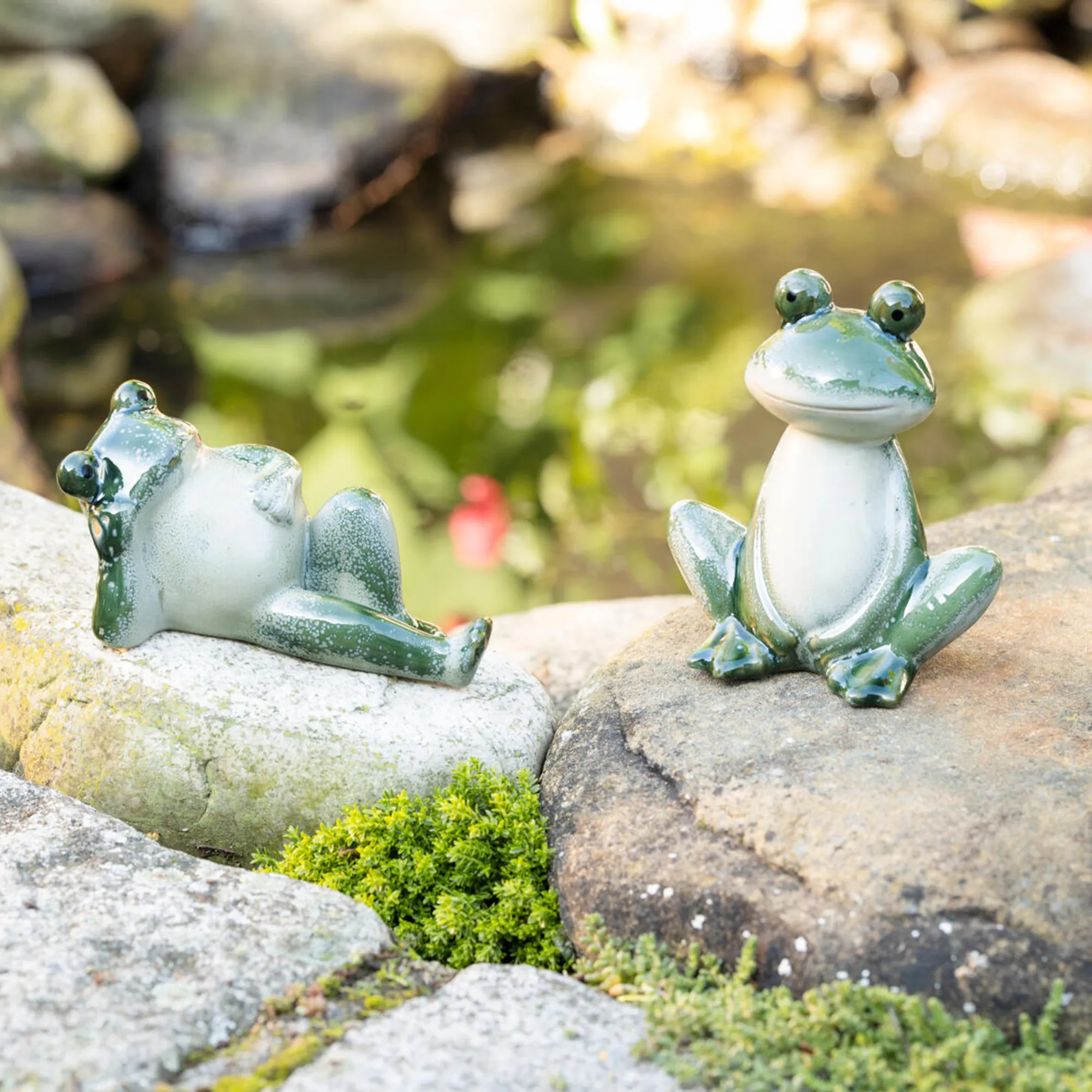 Froschfreunde "Fred &amp; Frieda", 2er Set  im Frank Flechtwaren Online Shop kaufen