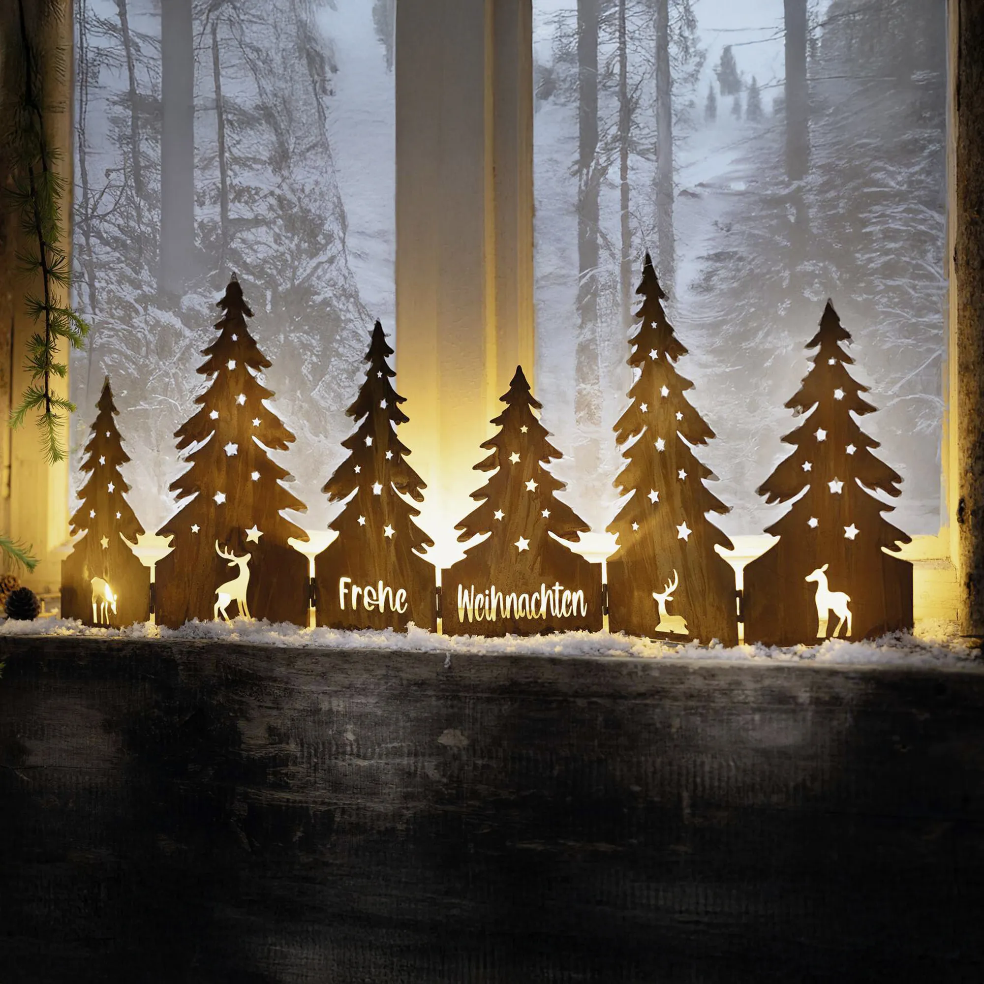 Wald "Frohe Weihnachten"  im Frank Flechtwaren Online Shop kaufen