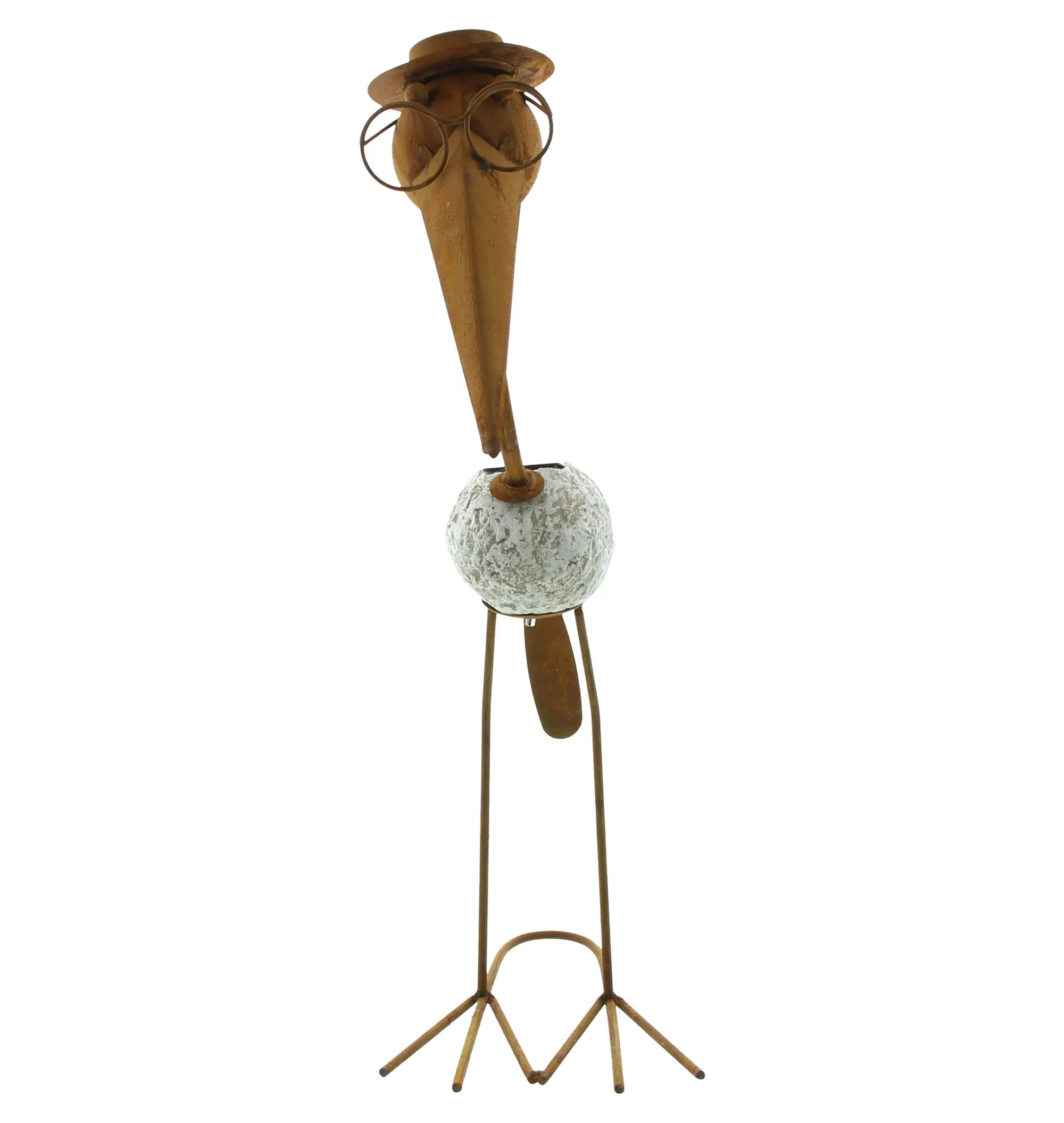 Solar-Vogel "Rost"  im Frank Flechtwaren Online Shop für Rostdeko für Ihren Garten kaufen