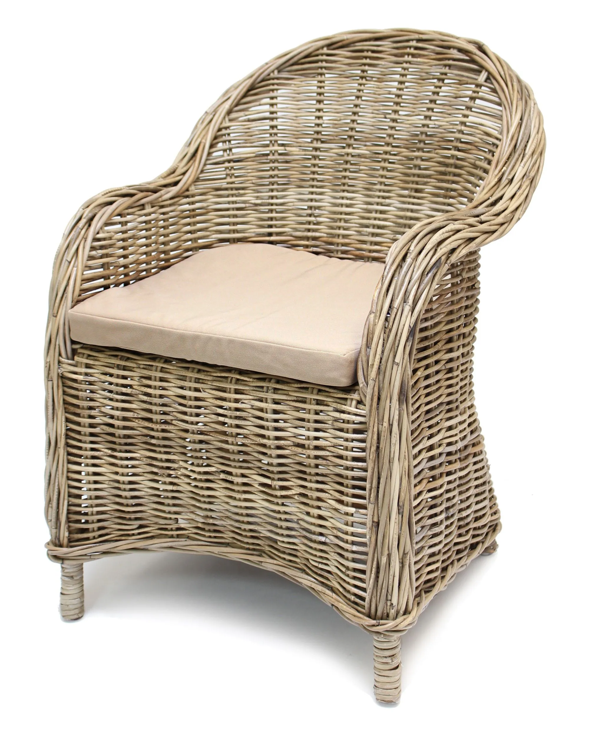 Rattansessel "Koboo Grey"  im Frank Flechtwaren Online Shop für Sessel &amp; Stühle kaufen