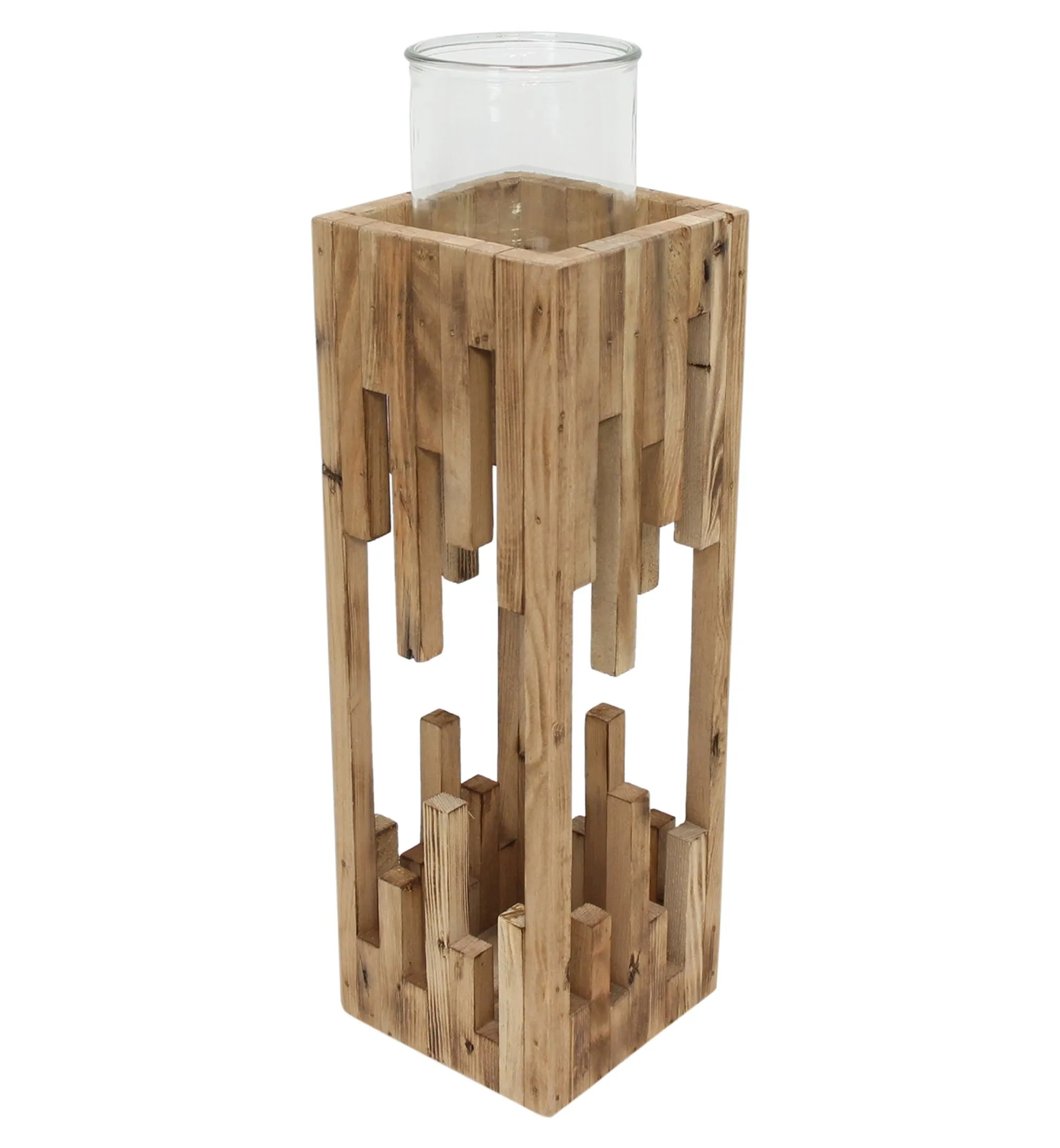 Windlichtsäule "Edges", klein  im Frank Flechtwaren Online Shop für Laternen kaufen
