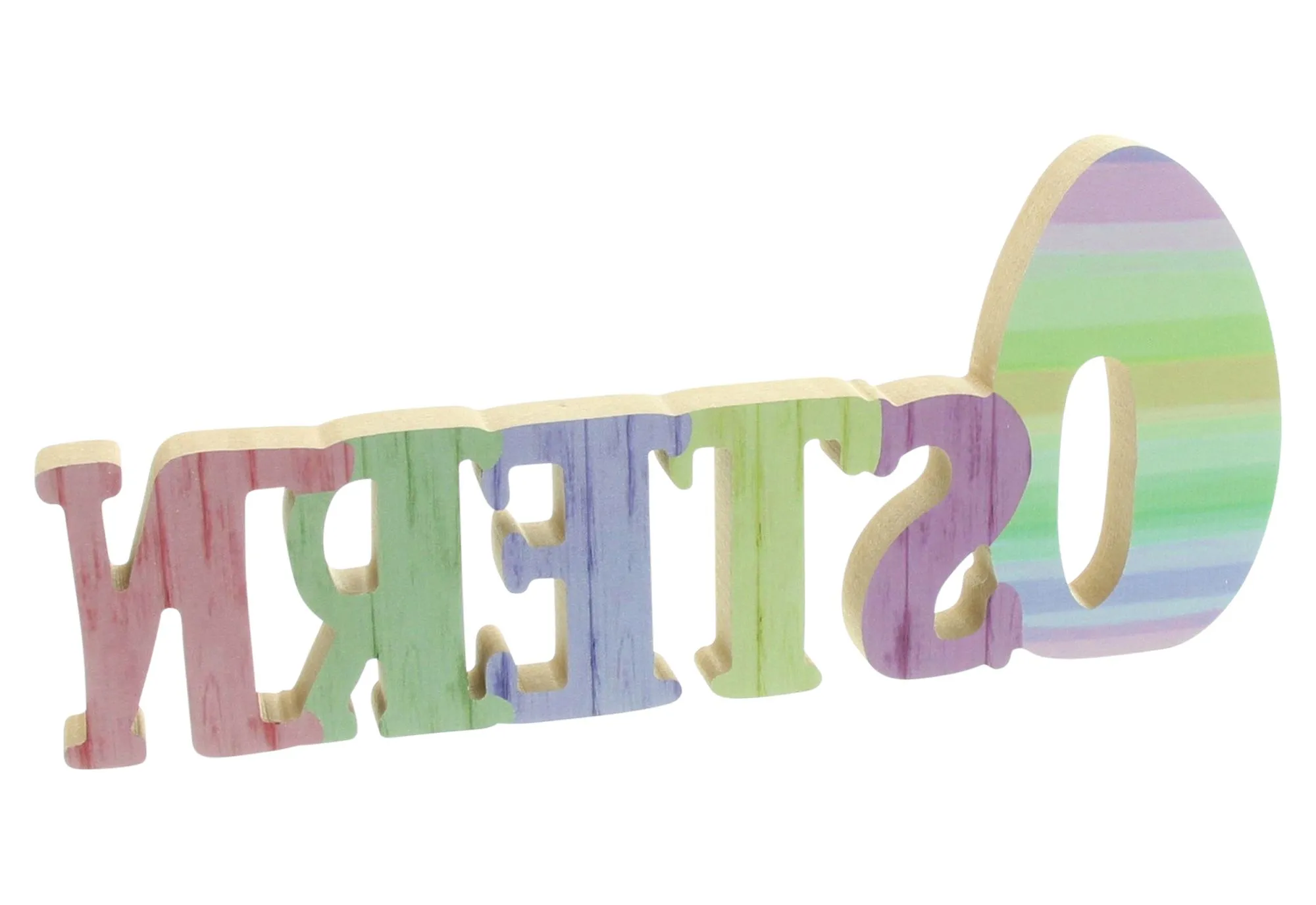 Ostern-Schriftzug "Pastell"  im Frank Flechtwaren Online Shop für Ostereier kaufen