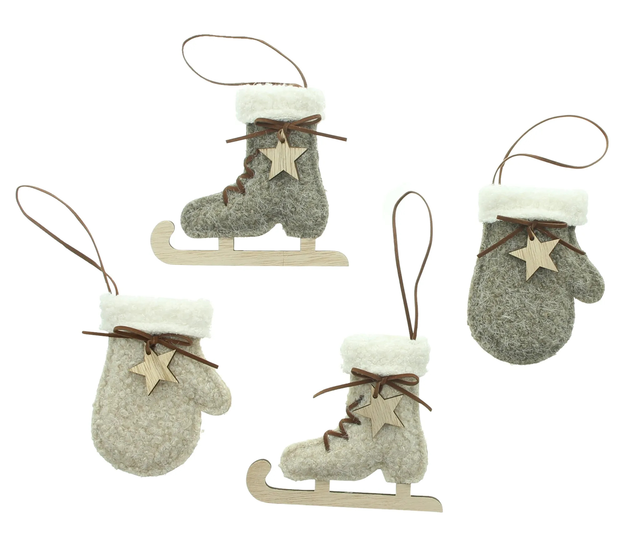 Hänger "Winterzeit", 4er Set  im Frank Flechtwaren Online Shop für Dekohänger  kaufen