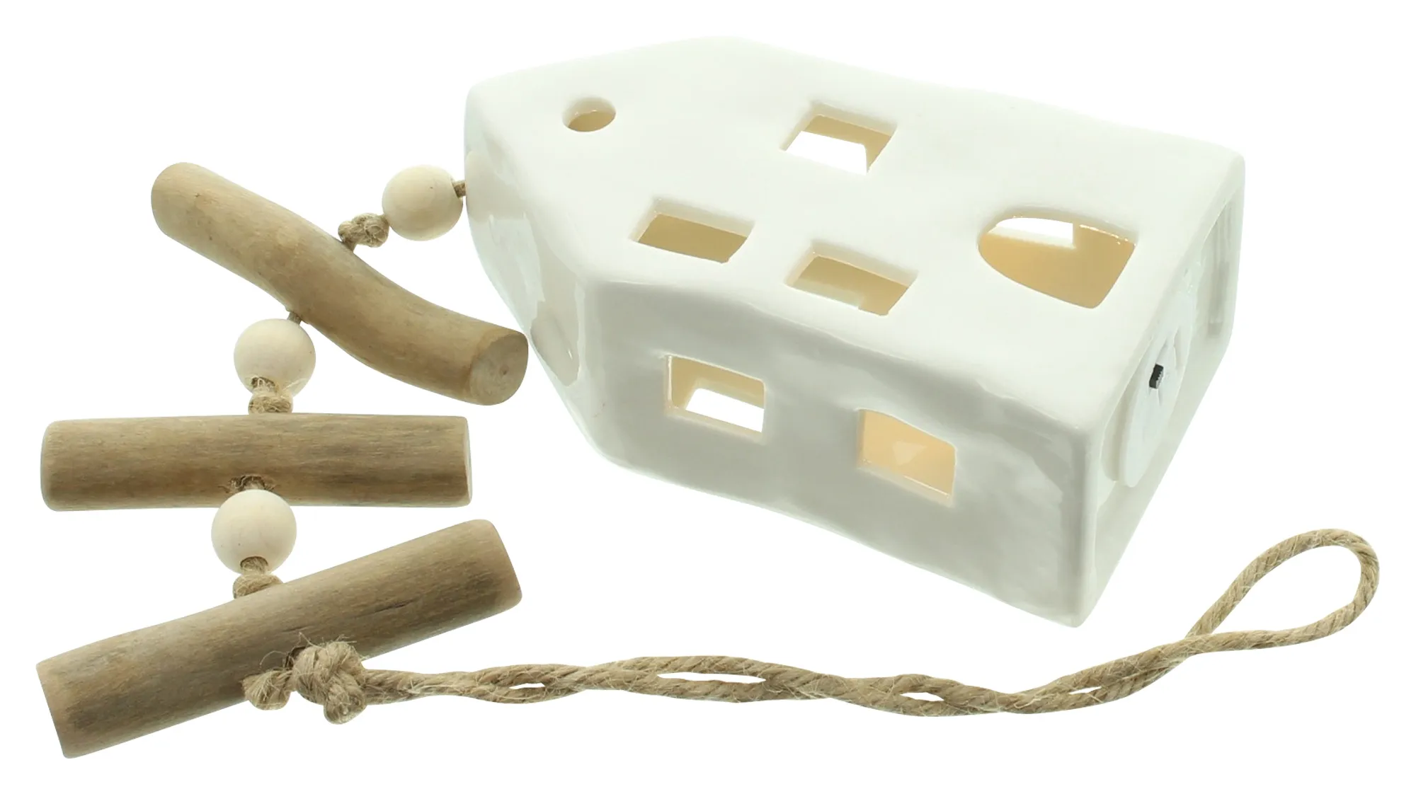 LED-Hänger "Häuschen"  im Frank Flechtwaren Online Shop für Nordischer Winter kaufen